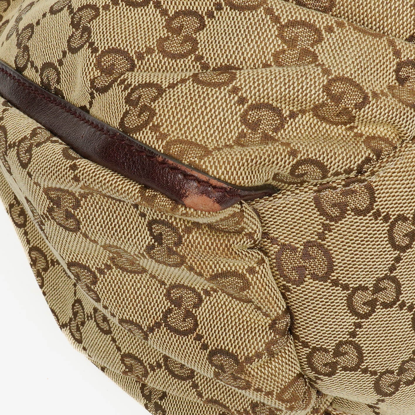 Gucci Monogram Canvas Abbey D-Ring Hobo Bag
