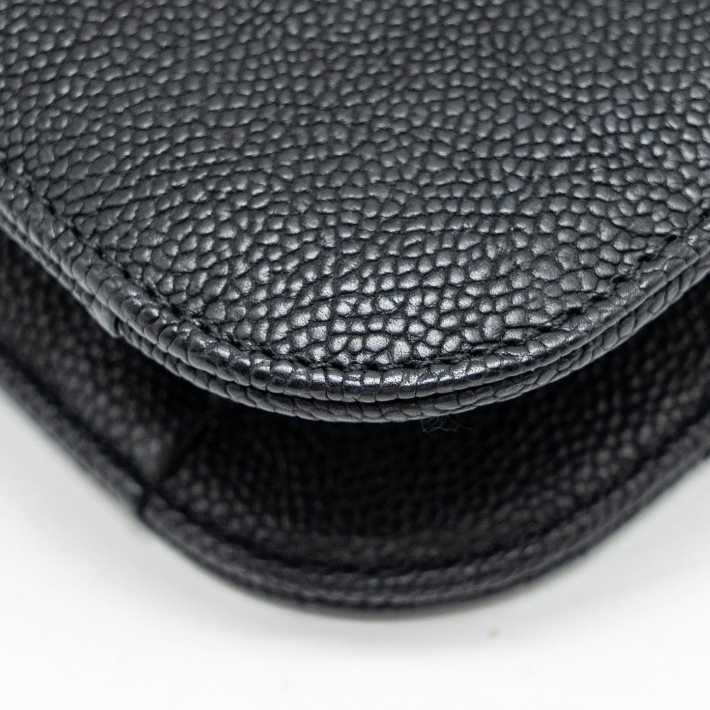 Chanel Paris-Cuba Thread Around Flap Bag With Chain Caviar Black L