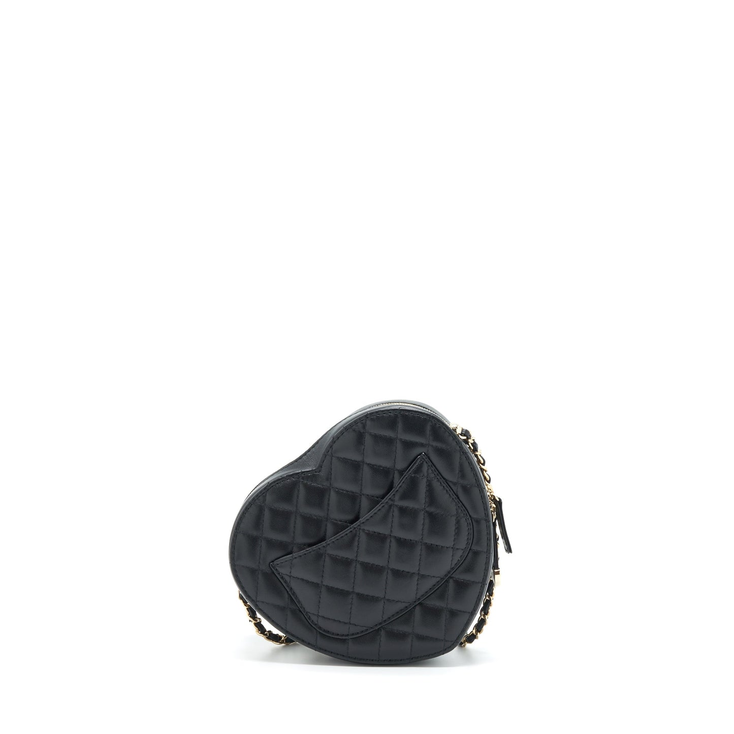 Chanel 22S Heart Bag Lambskin Black L