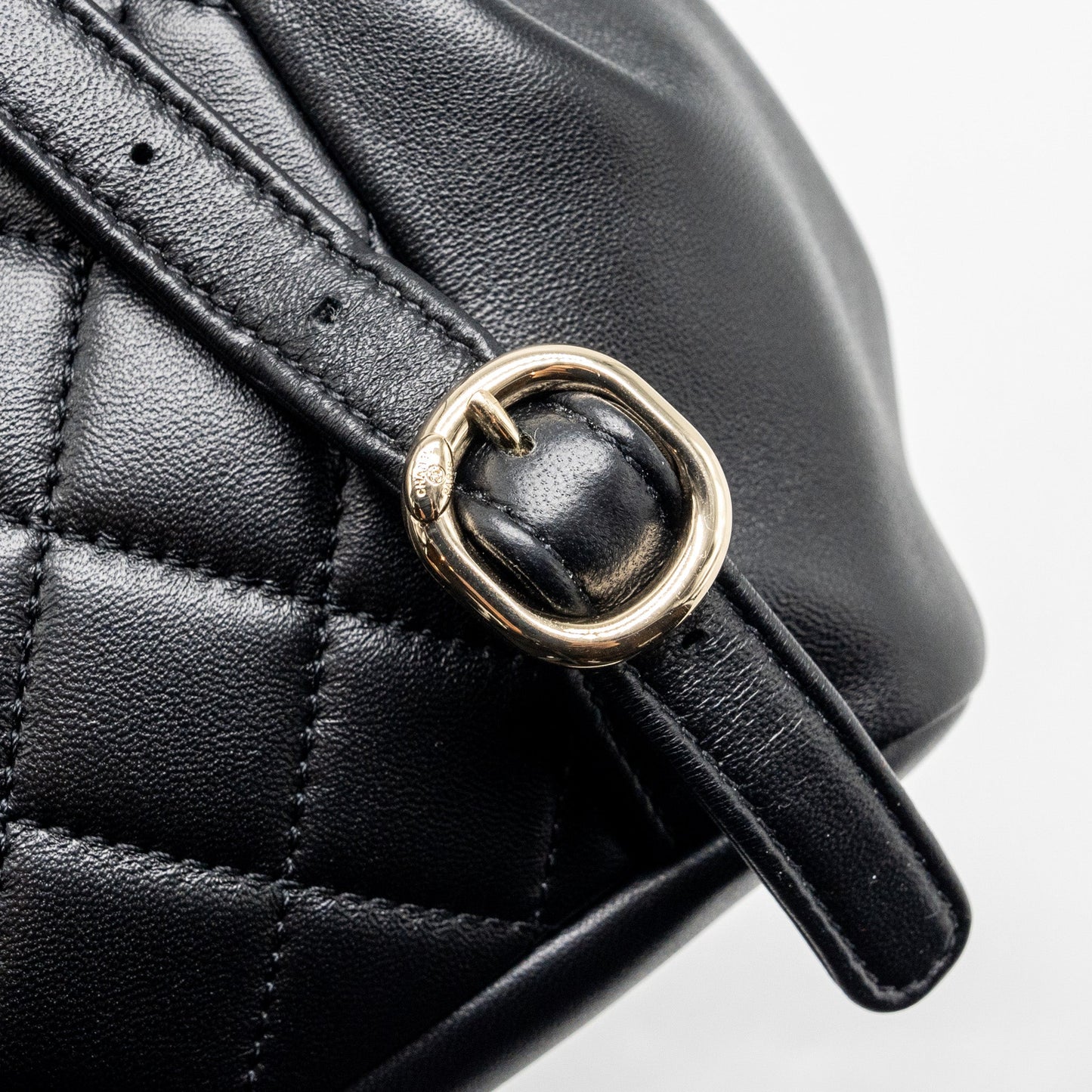 Chanel mini Duma backpack Lambskin black L (microchip)
