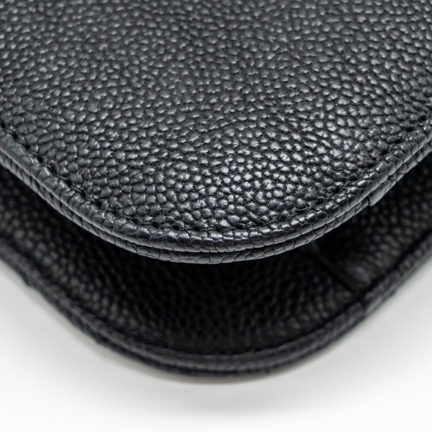 Chanel Paris-Cuba Thread Around Flap Bag With Chain Caviar Black L