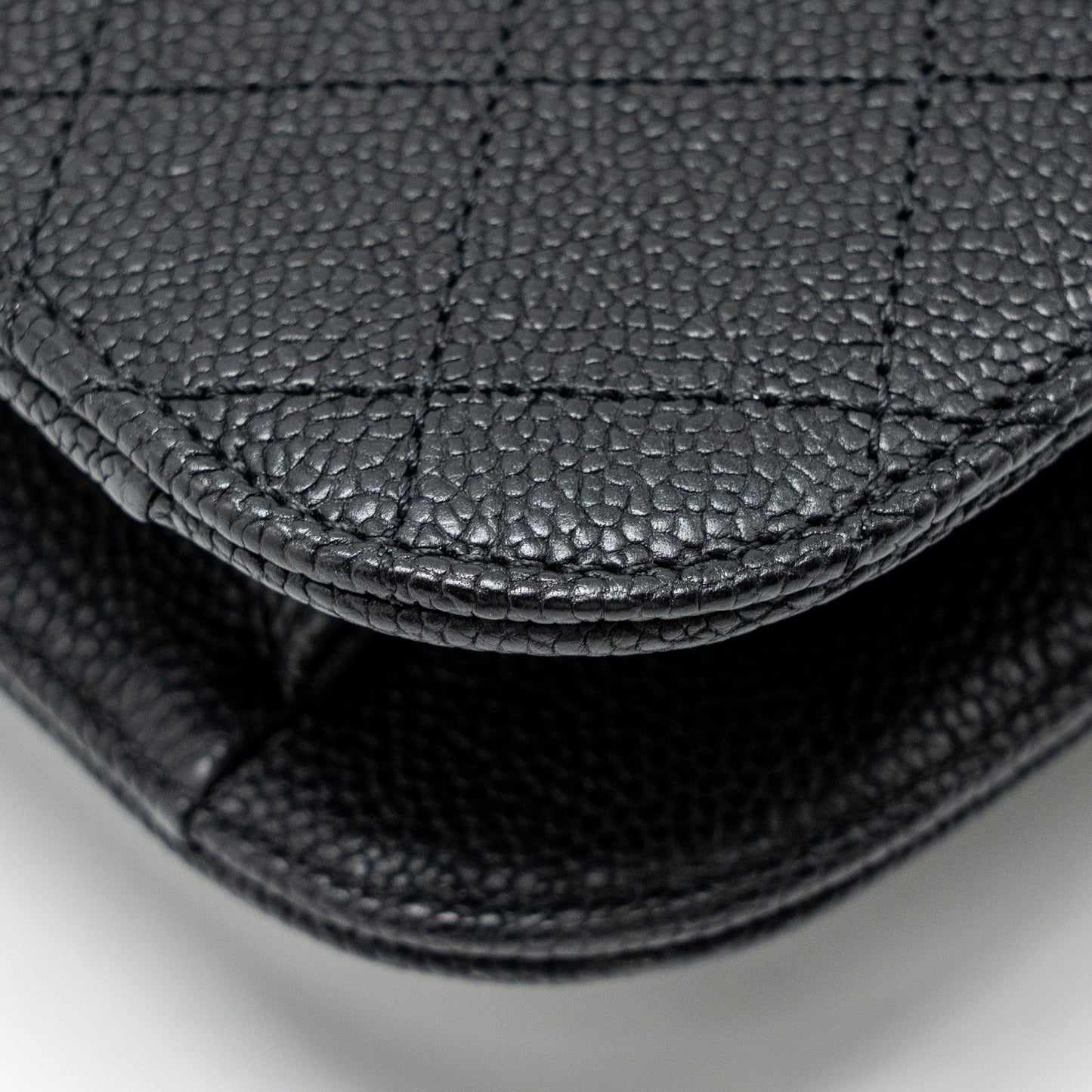 Chanel Paris-Cuba Thread Around Flap Bag With Chain Caviar Black L
