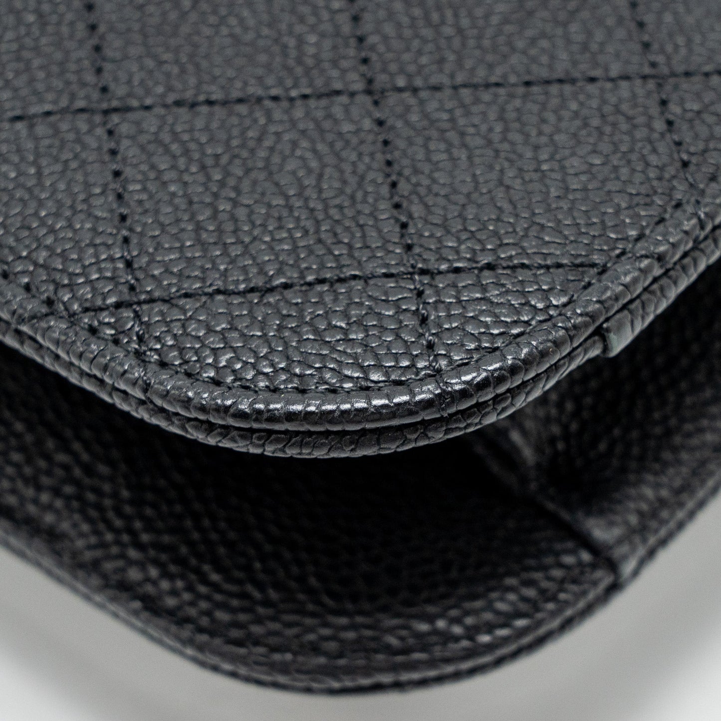 Chanel Paris-Cuba Thread Around Flap Bag With Chain Caviar Black L
