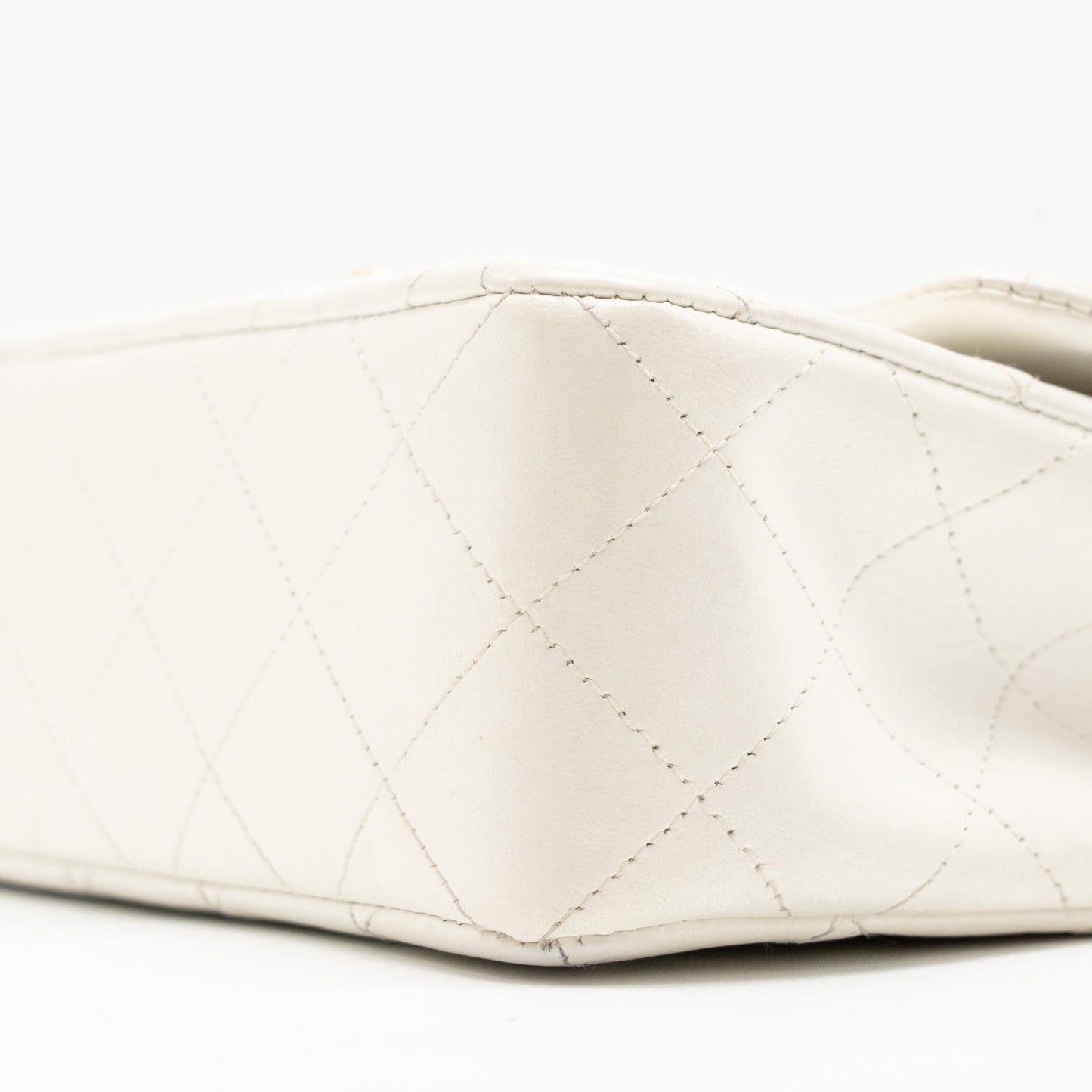 Chanel  Small Classic Double Flap Bag Lambskin White