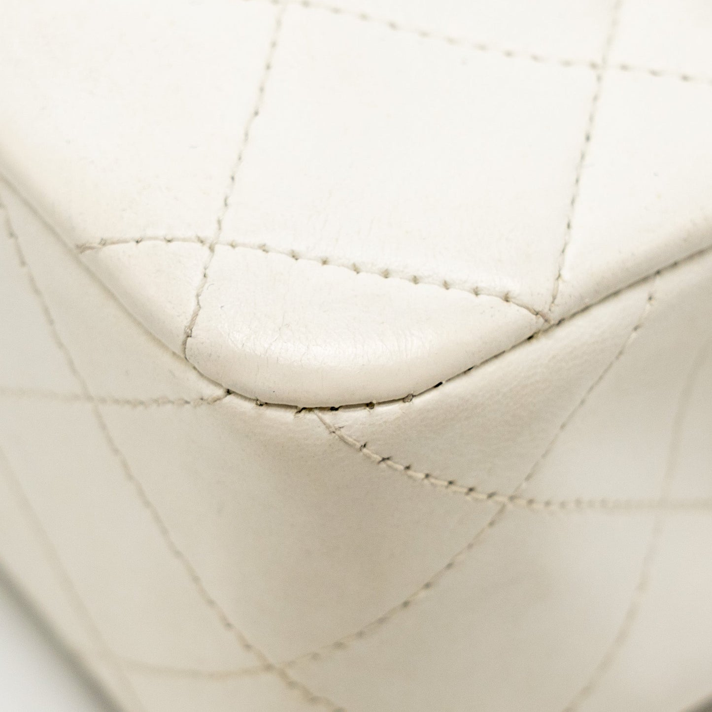 Chanel  Small Classic Double Flap Bag Lambskin White