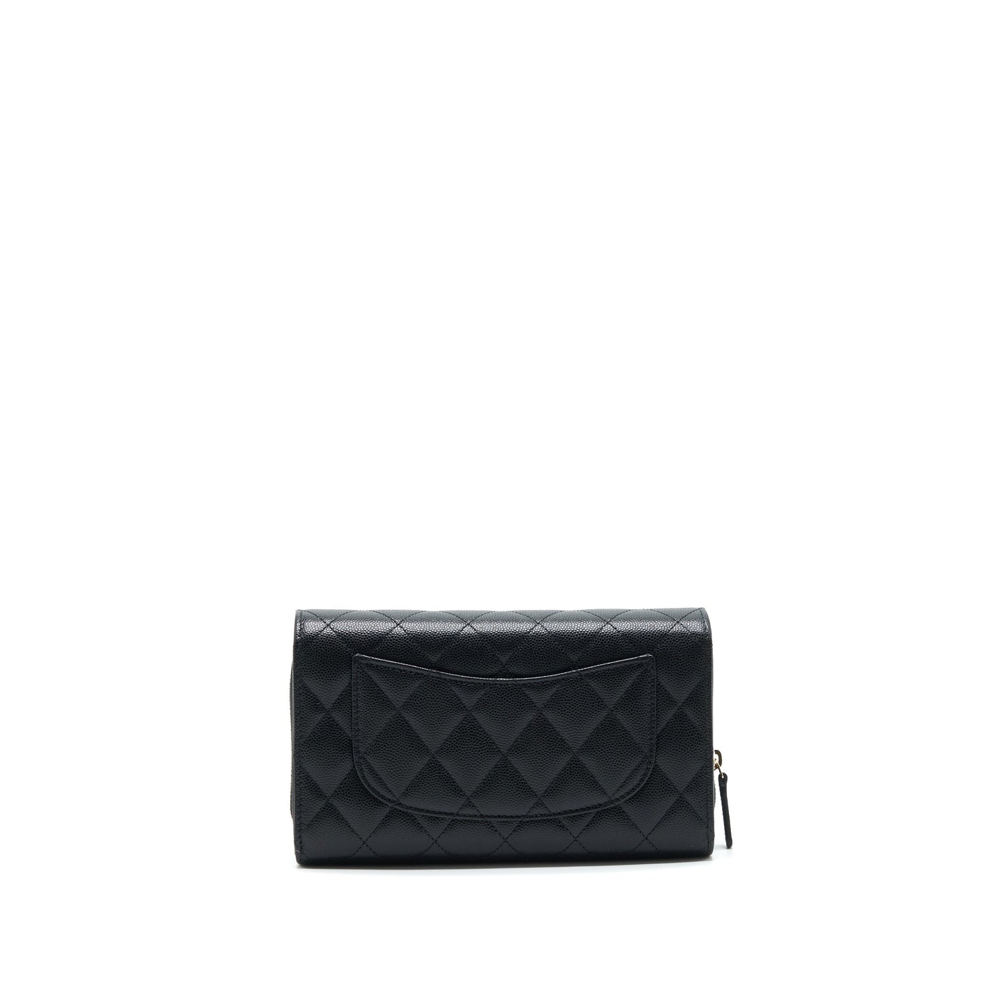 Chanel 3 In 1 Wallet On Chain Black Caviar L