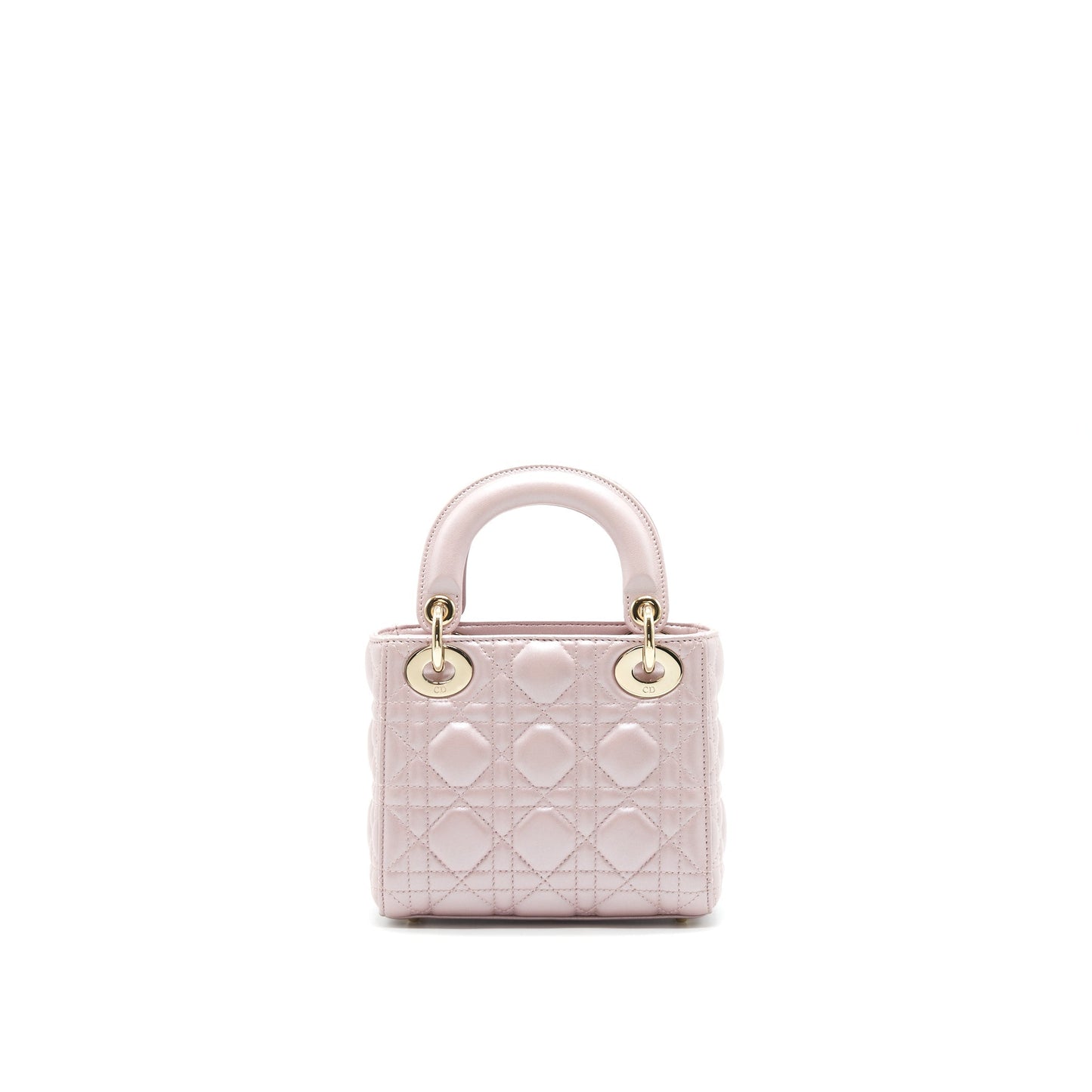 Dior Lady Dior Mini Tote Purse Pink with