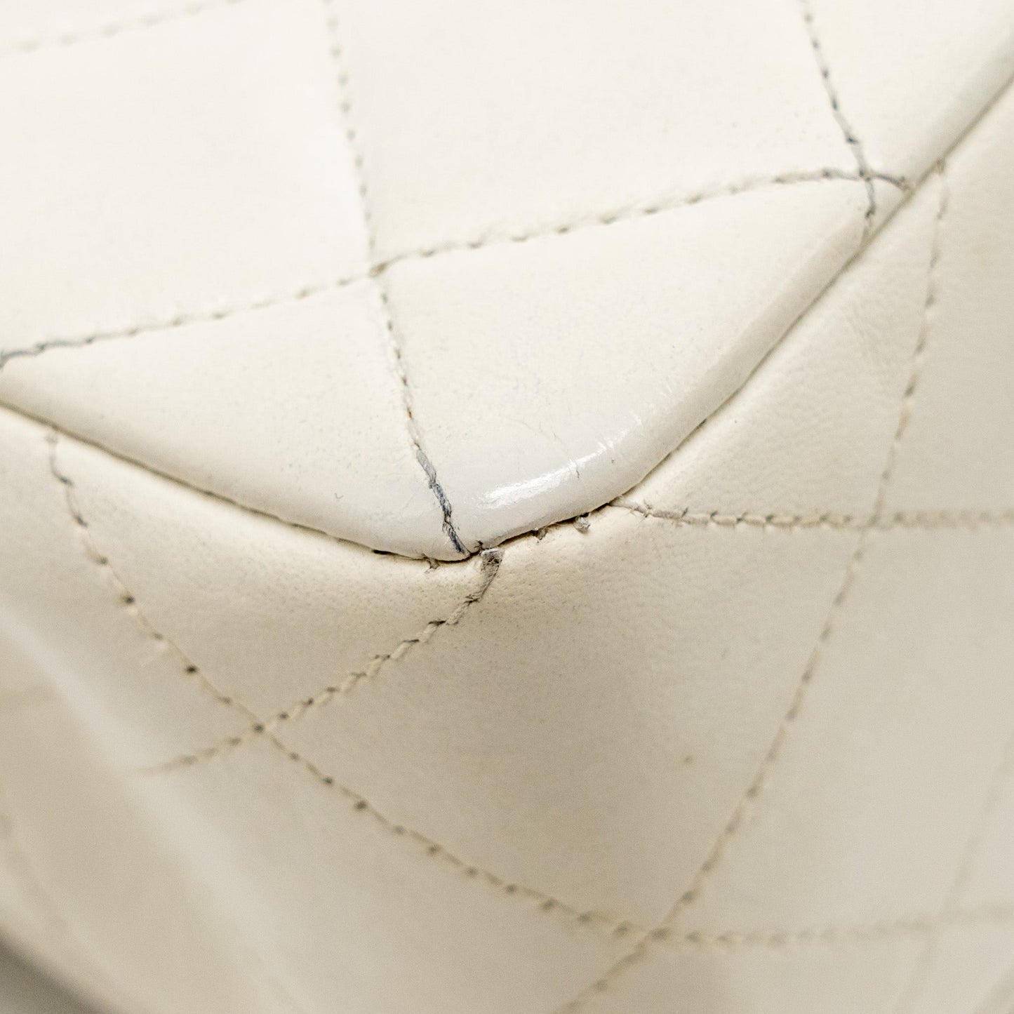 Chanel  Small Classic Double Flap Bag Lambskin White