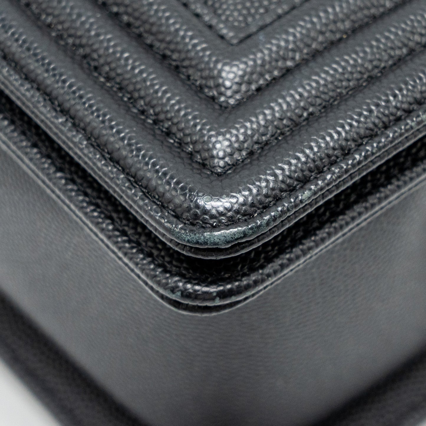 CHANEL Medium Boy Bag Caviar Black