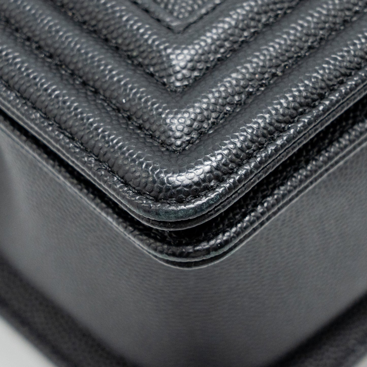 CHANEL Medium Boy Bag Caviar Black
