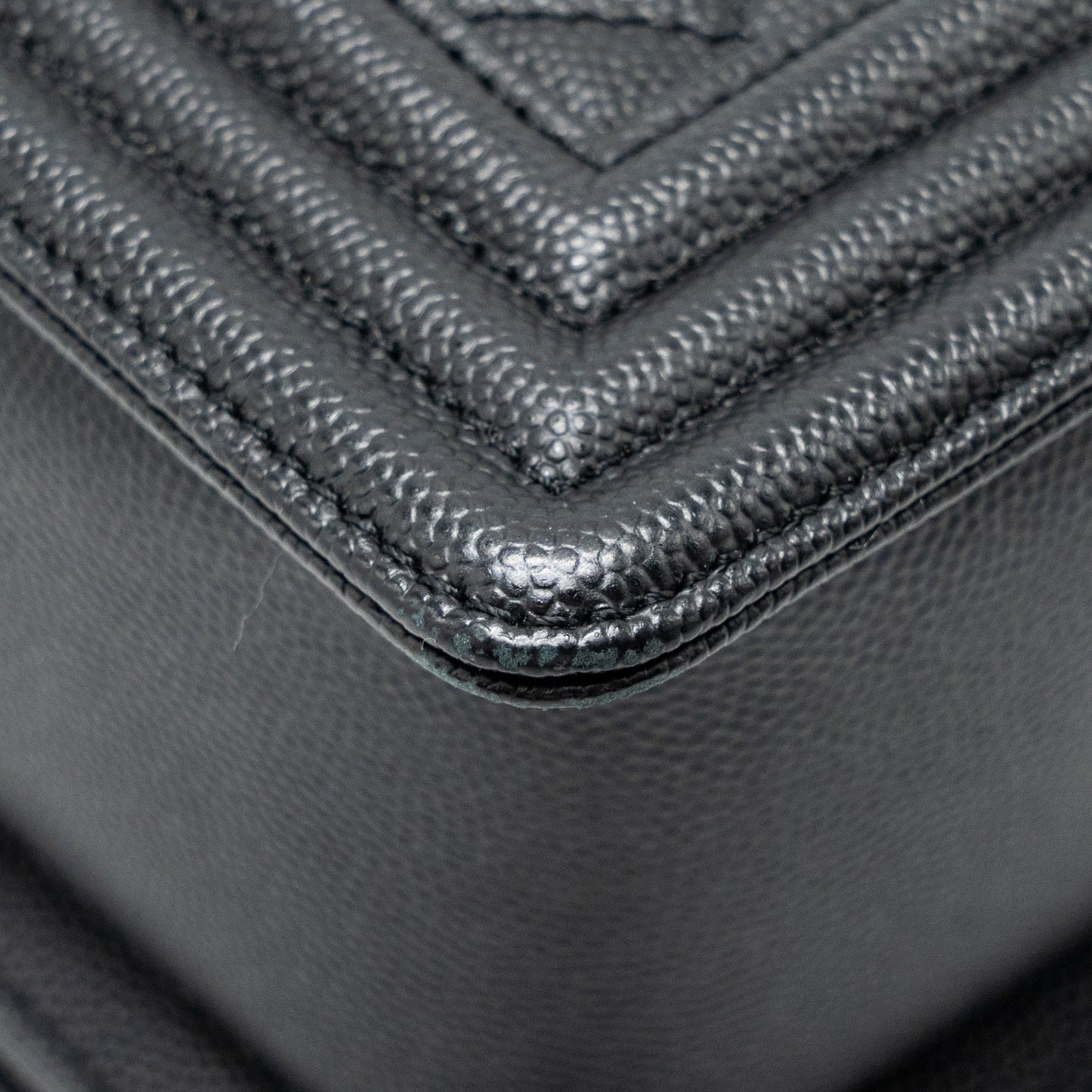 CHANEL Medium Boy Bag Caviar Black