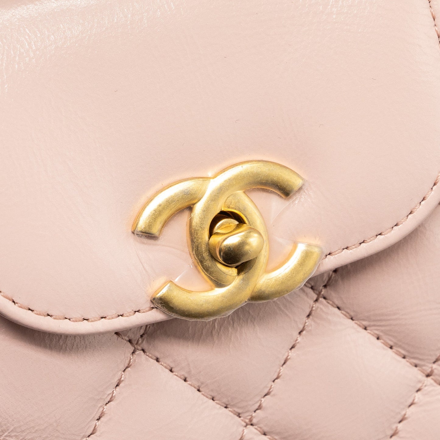 Chanel 23k Mini Shopping Tote Calfskin Light Pink (Microchip)