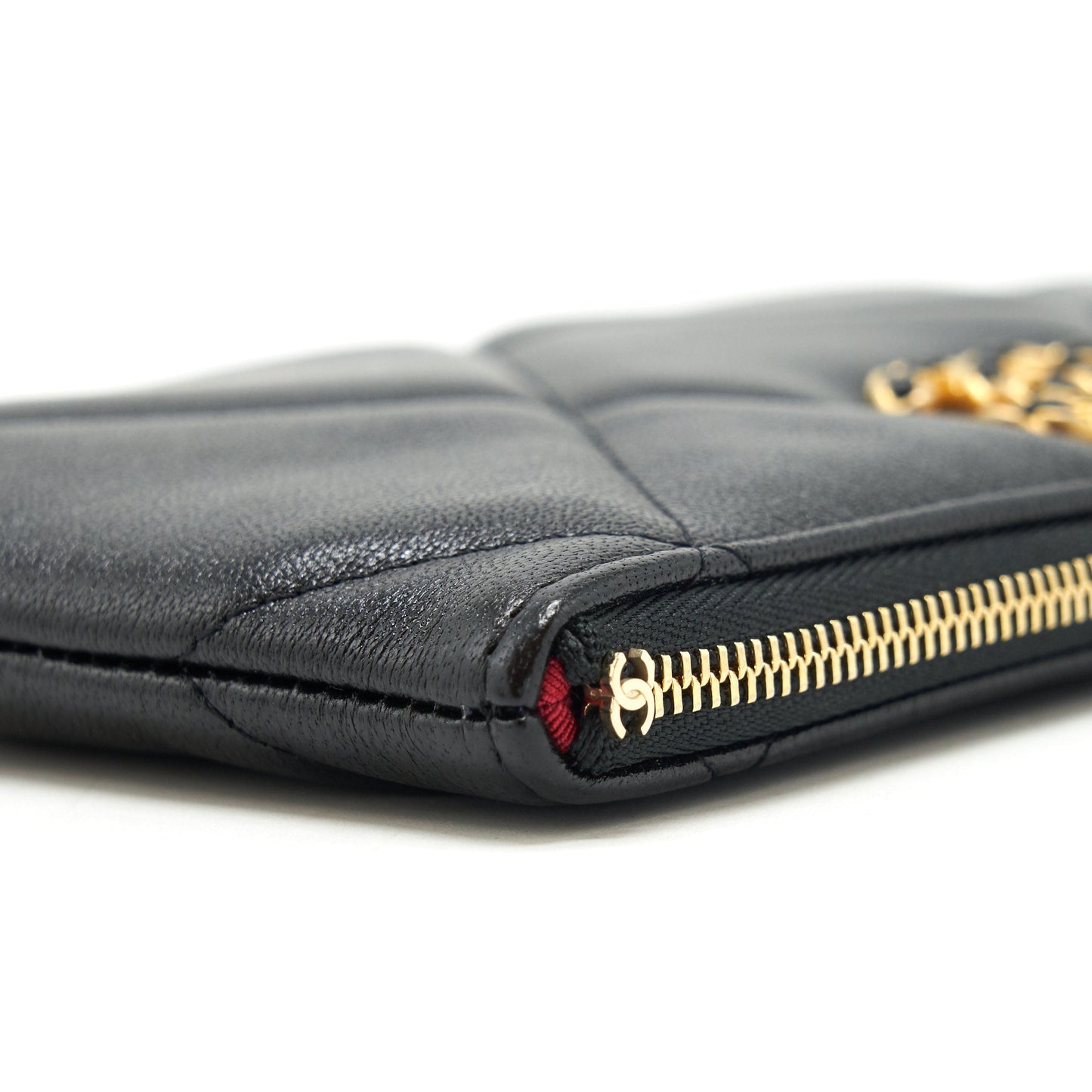 Chanel 19 Small pouch Goatskin Black