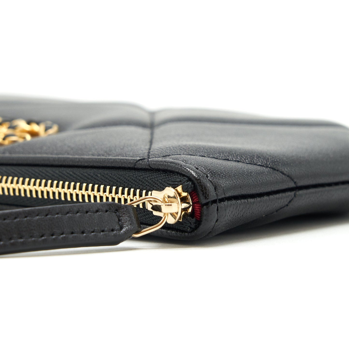 Chanel 19 Small pouch Goatskin Black
