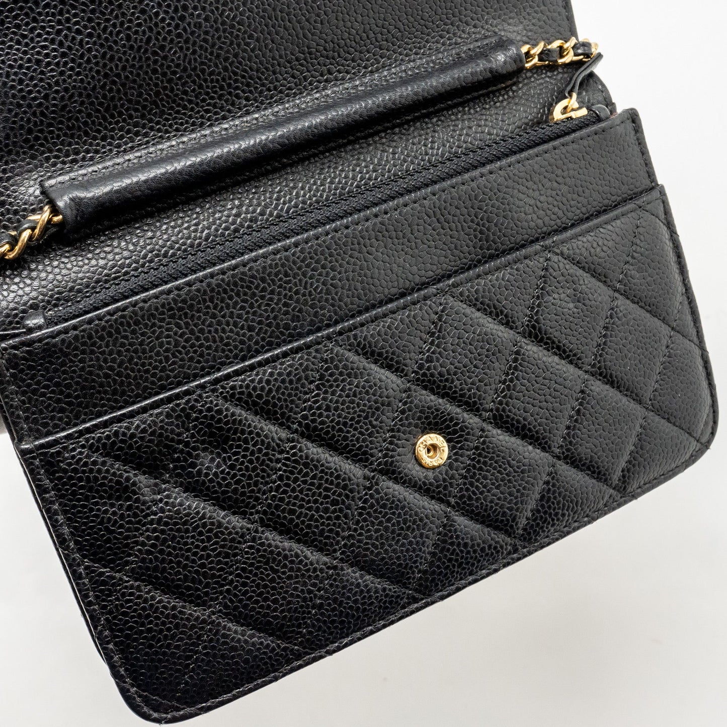 Chanel Classic Wallet On Chain Caviar Black
