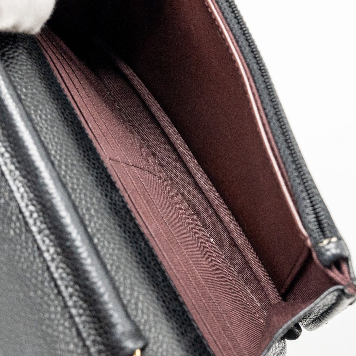 Chanel Classic Wallet On Chain Caviar Black