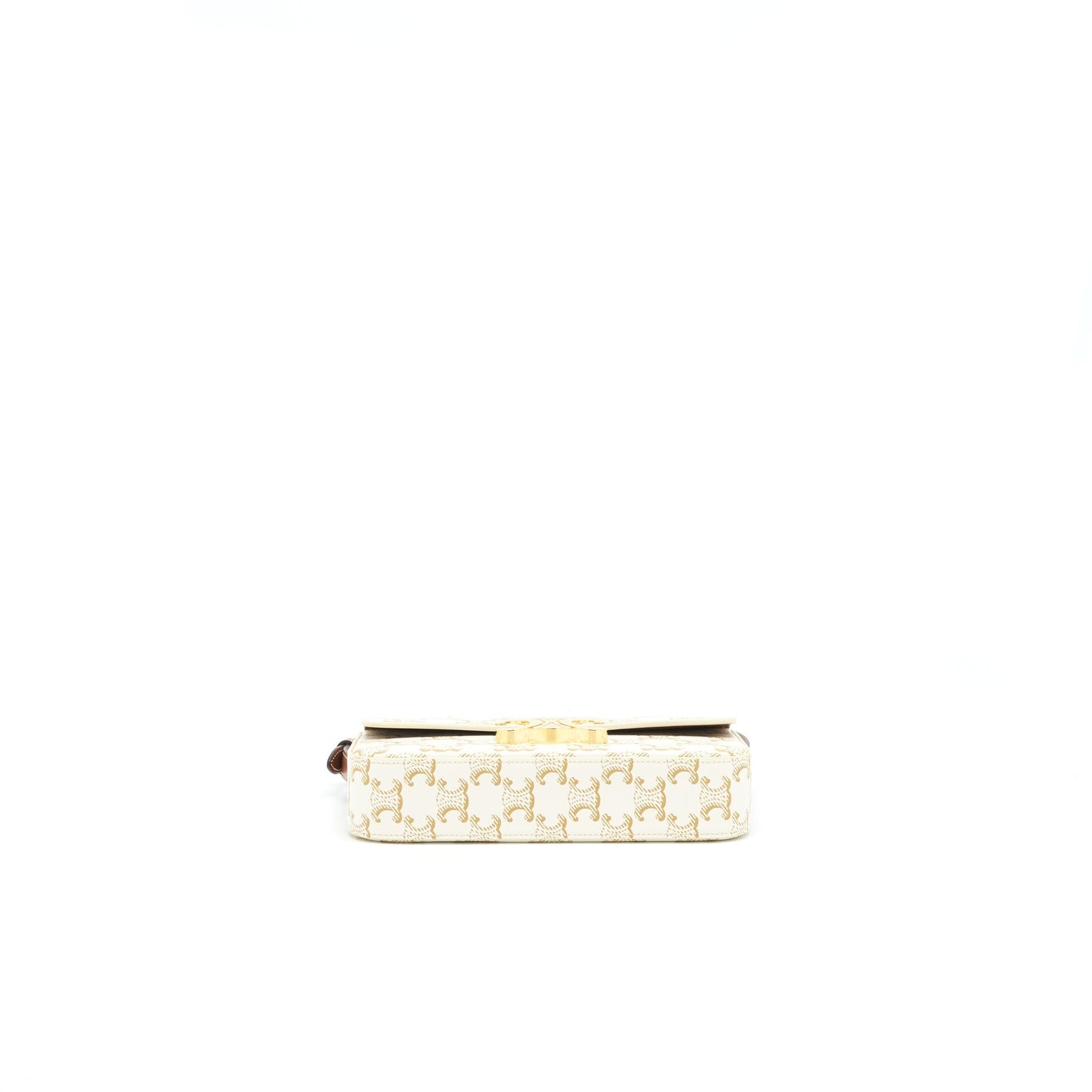 Celine Triomphe Mini Purse Calfskin White