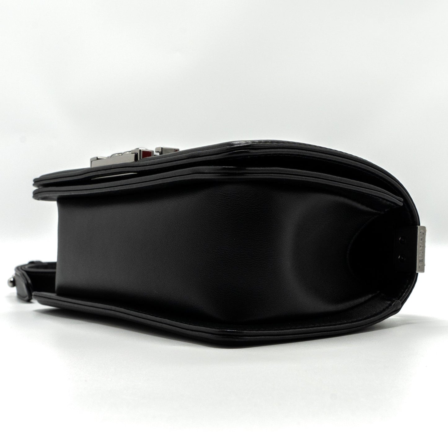 Chanel Small Boy Bag Calfskin Black  (microchip)