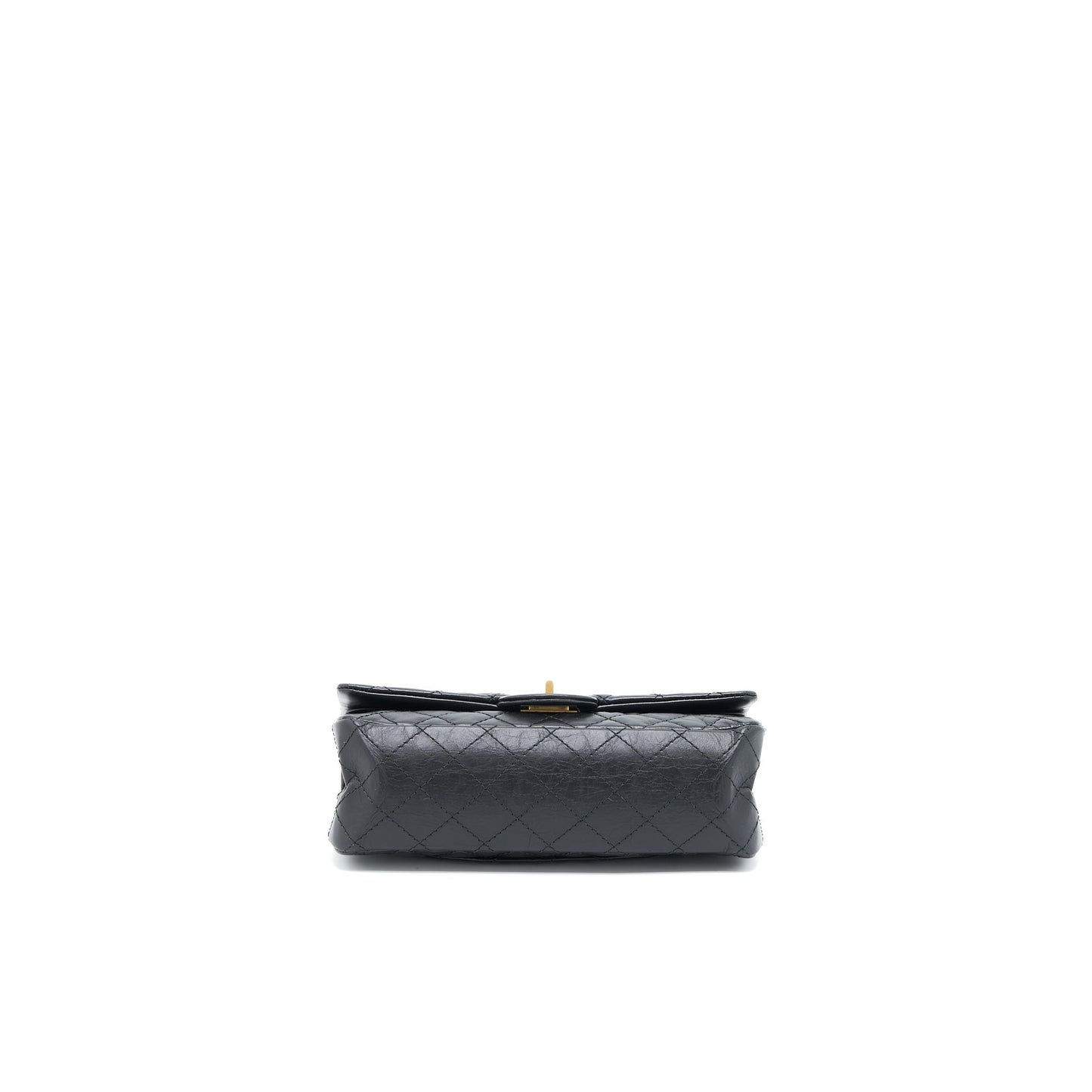 Chanel Small 2.55 225 Reissue Flap Bag Aged Calfskin Black Brushed