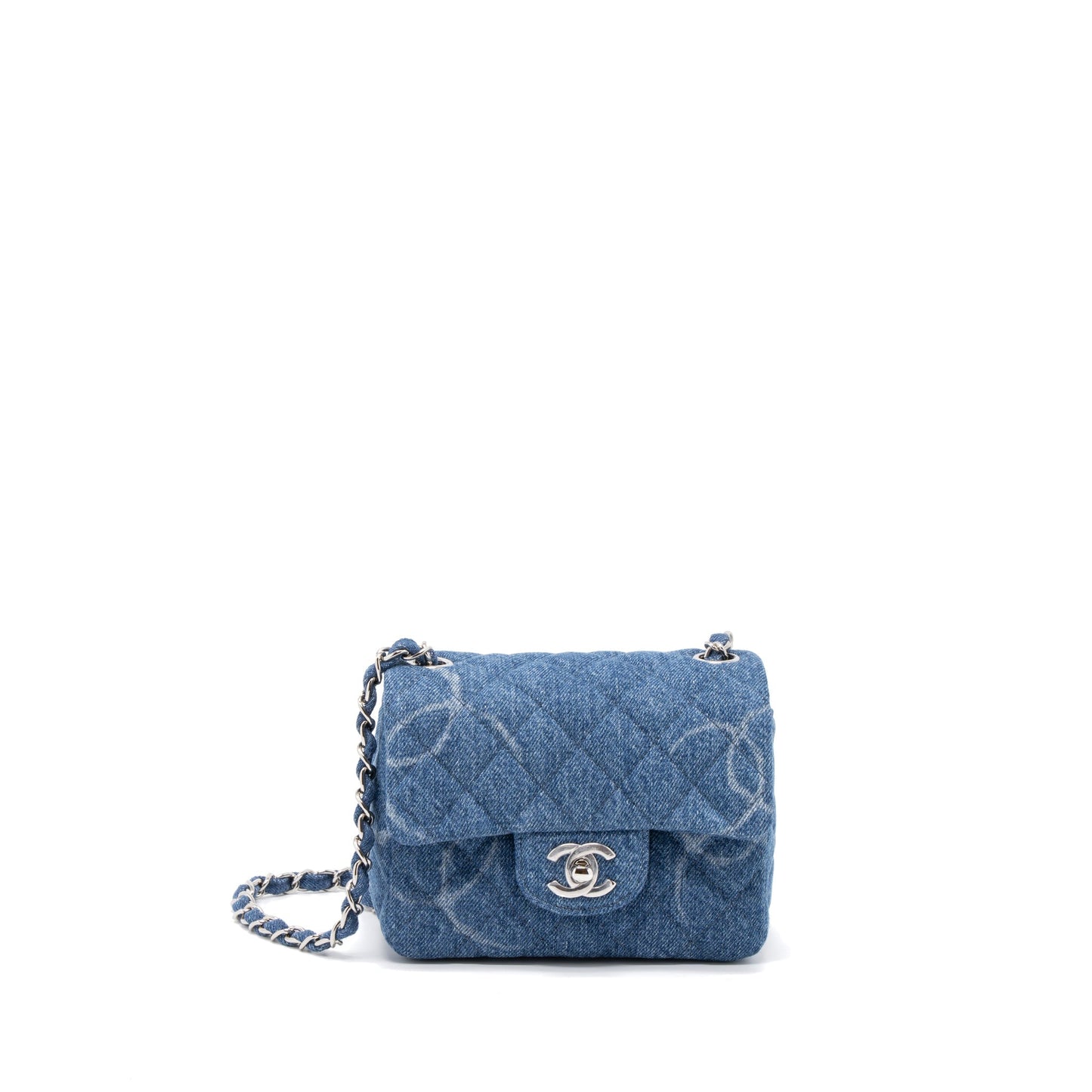 Chanel Mini Square Flap Bag Denim