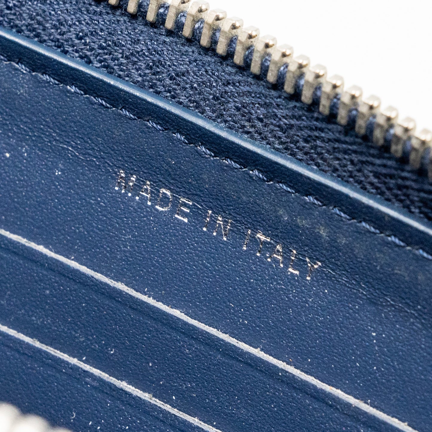 Chanel double Zip Wallet patent navy