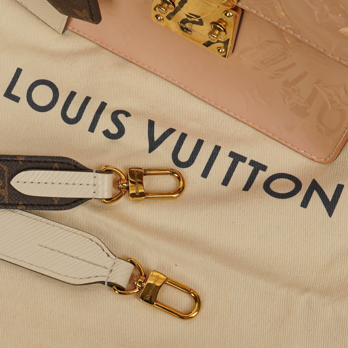 Louis Vuitton Rose Ballerine Vernis Epi Monogram Spring Street Bag