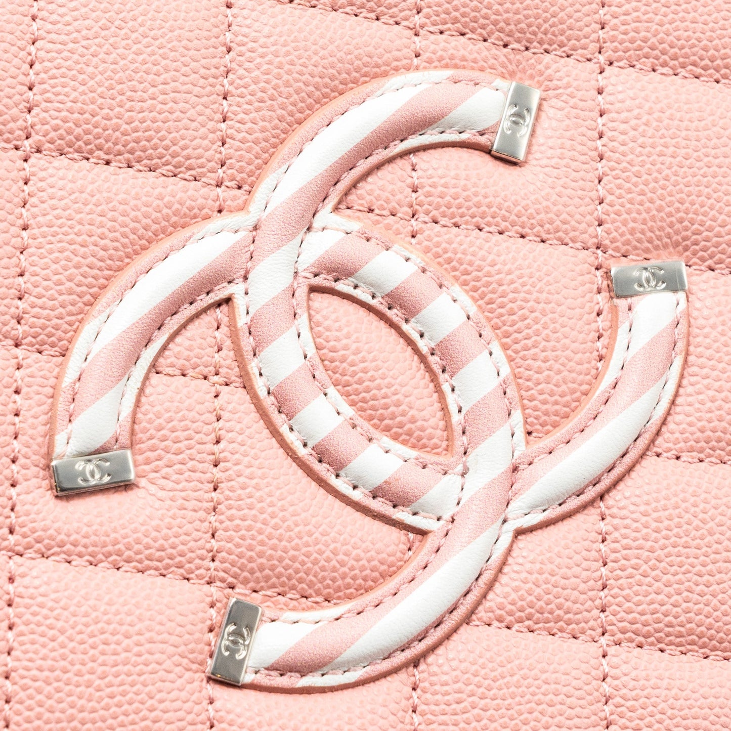 Chanel Medium Filigree Vanity Case Caviar Pink Multicolour
