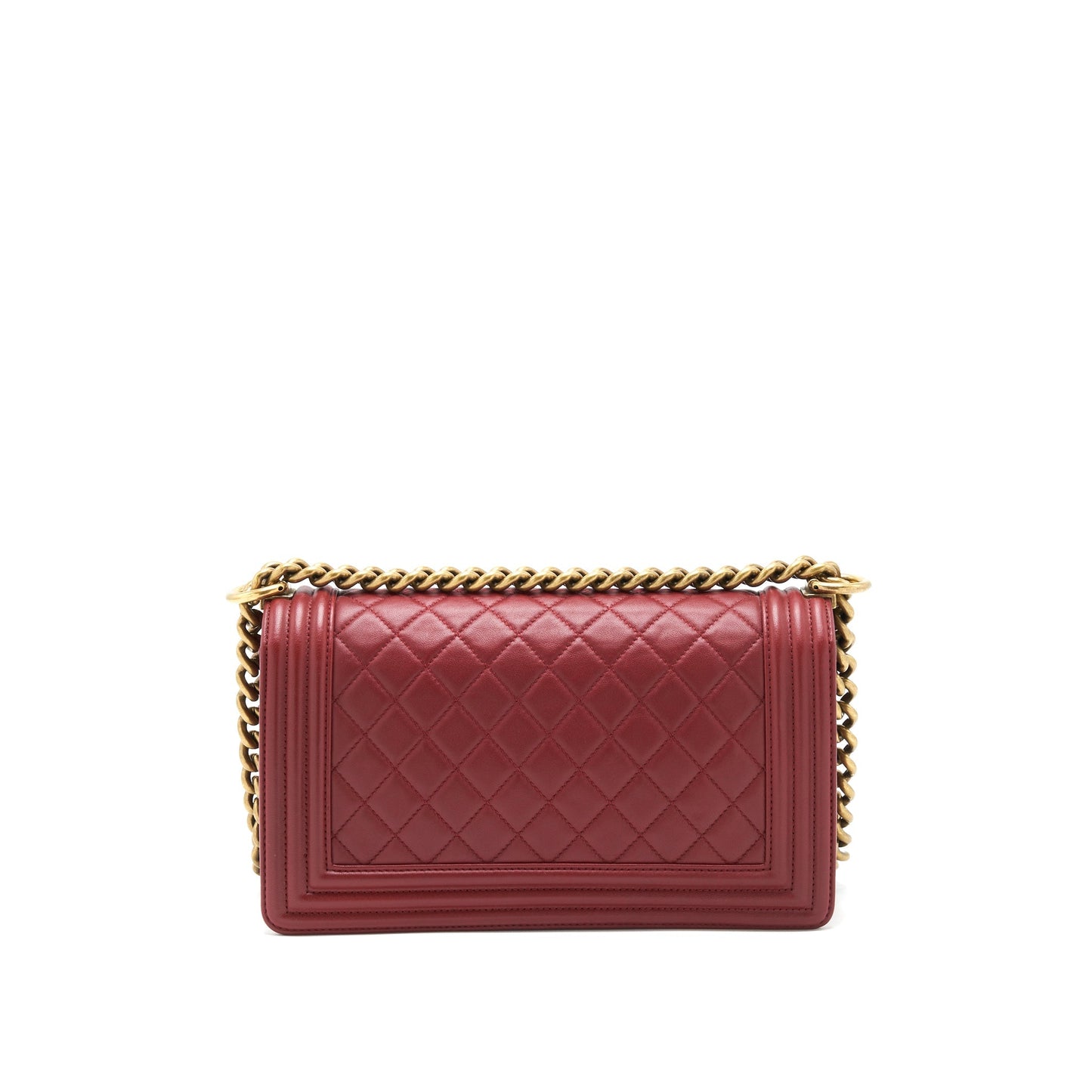 Chanel Medium Boy Bag Lambskin burgundy