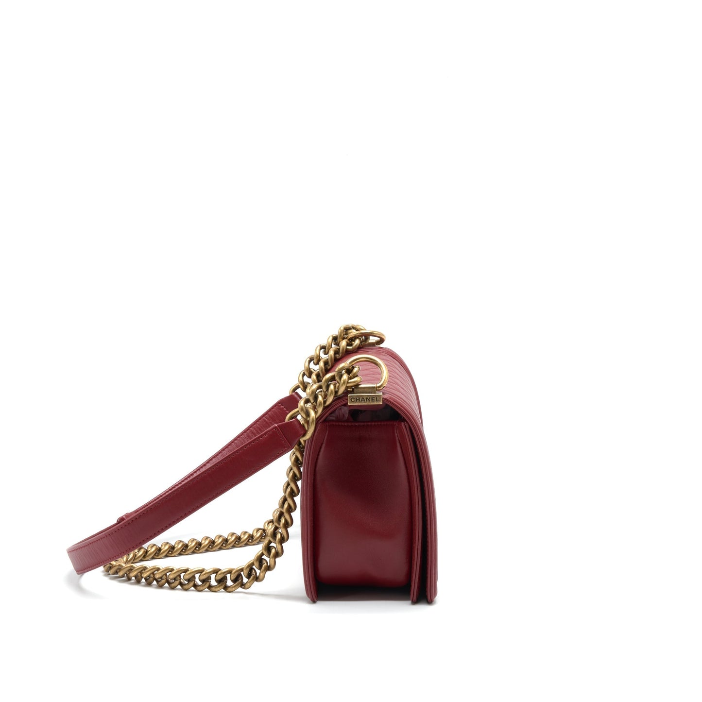 Chanel Medium Boy Bag Lambskin burgundy