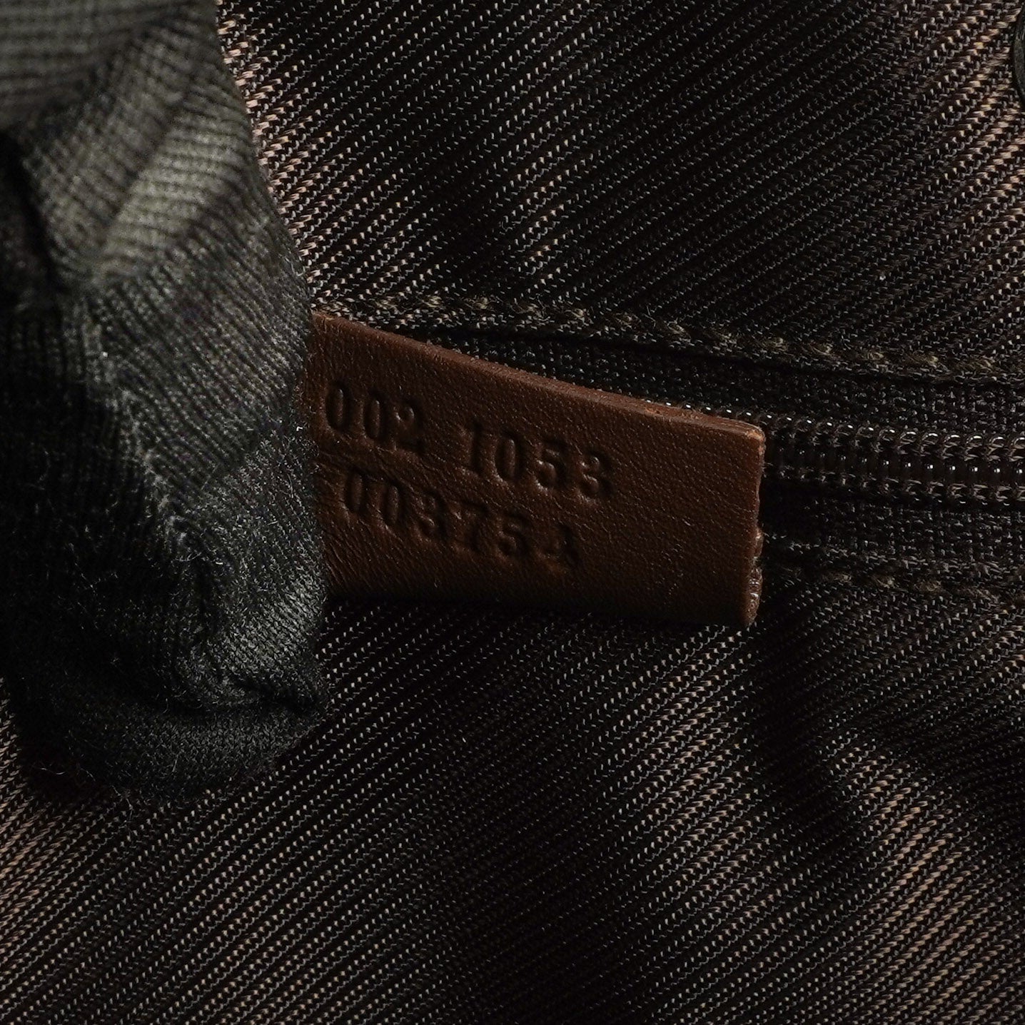 Gucci Brown Monogram Drawstring Bag