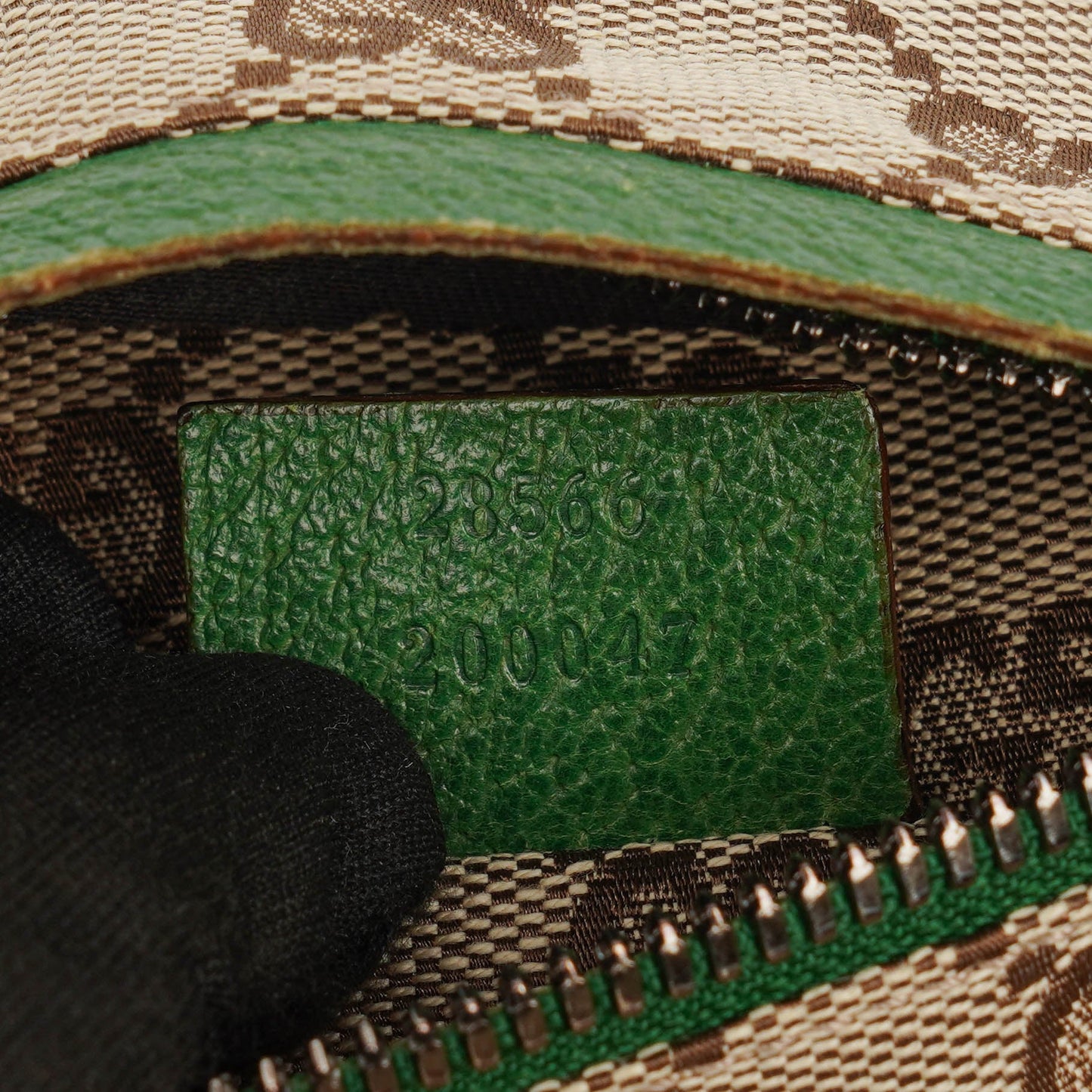 Gucci GG Multicolour Beige/Green Monogram Canvas Belt Bag