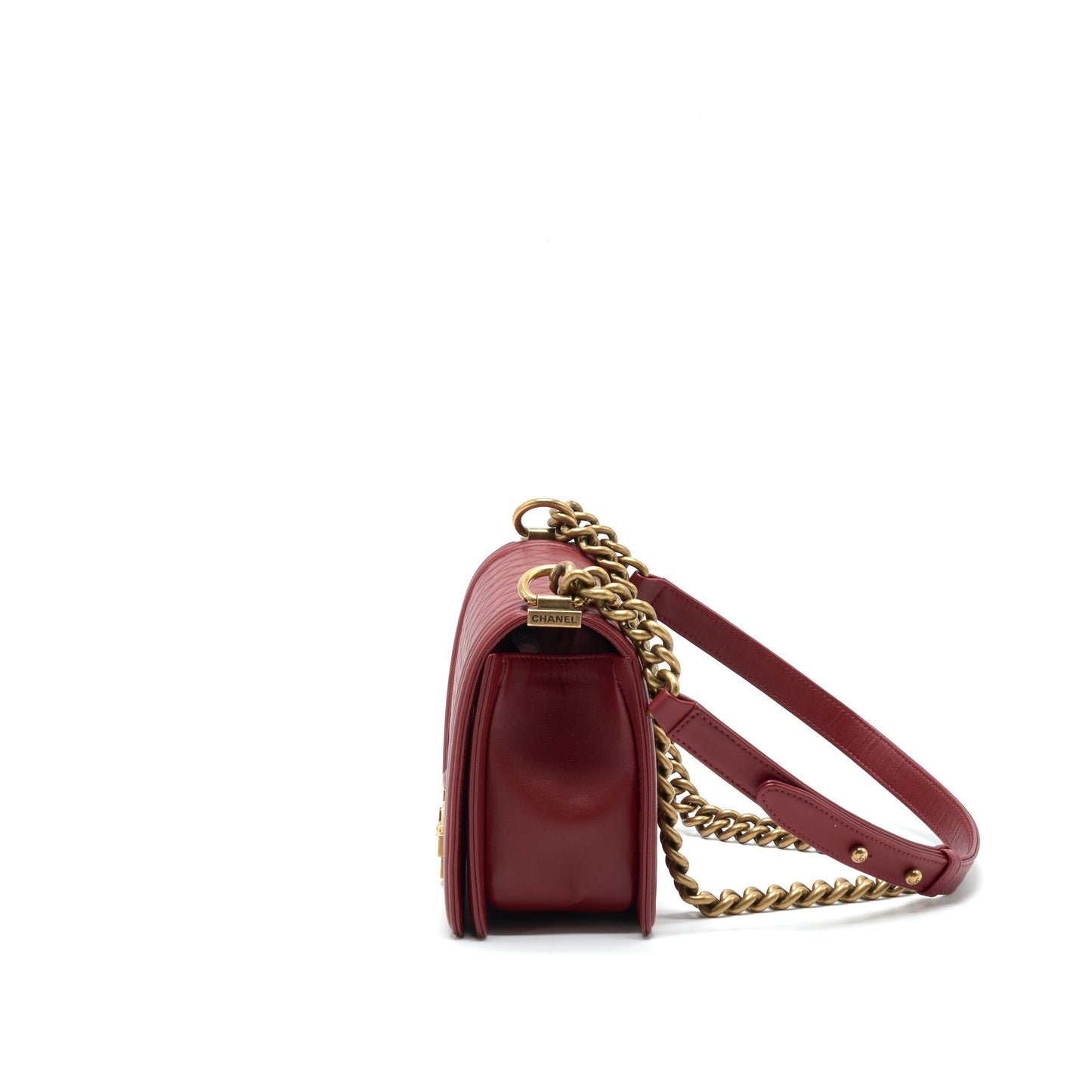 Chanel Medium Boy Bag Lambskin burgundy