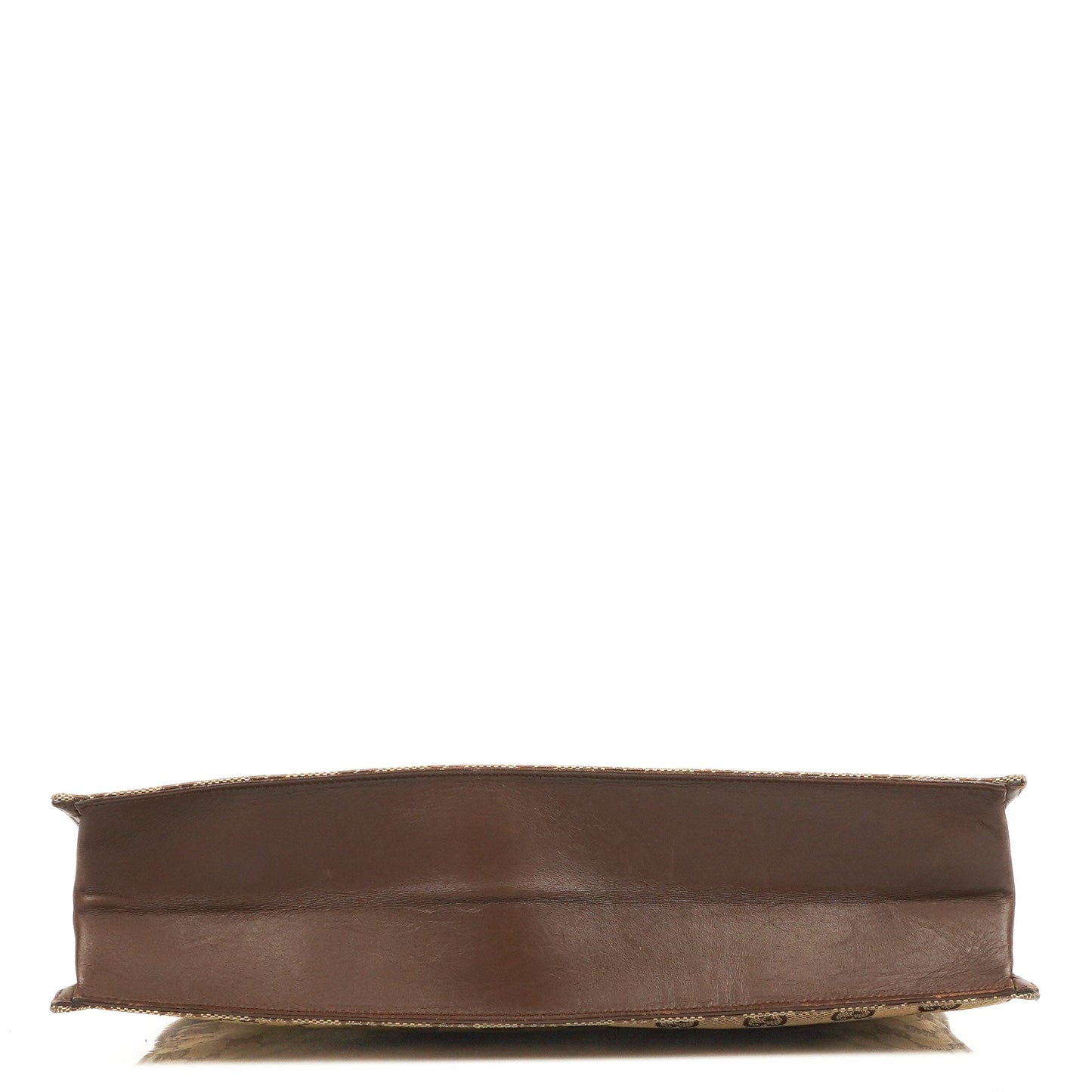 Gucci Brown Monogram Drawstring Bag