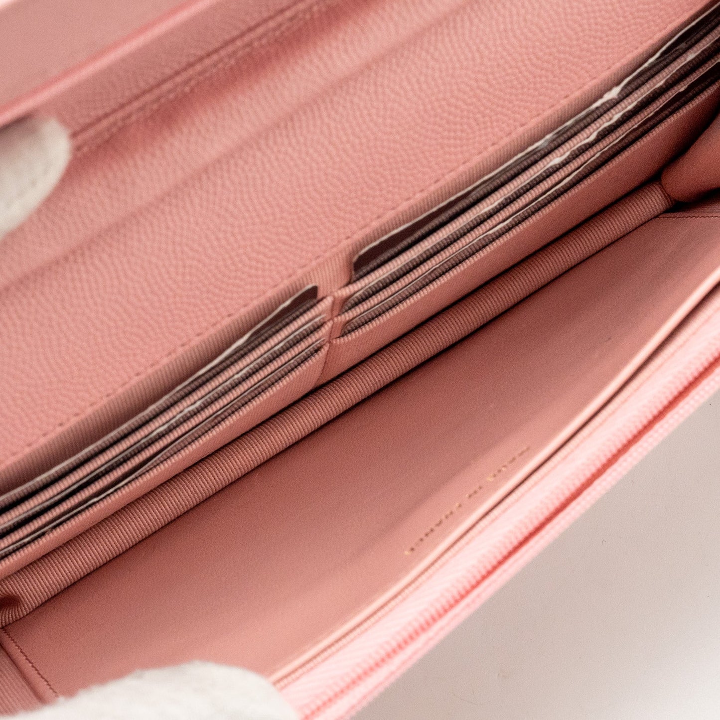 Chanel Classic Wallet on Chain Caviar Pink L (Microchip)