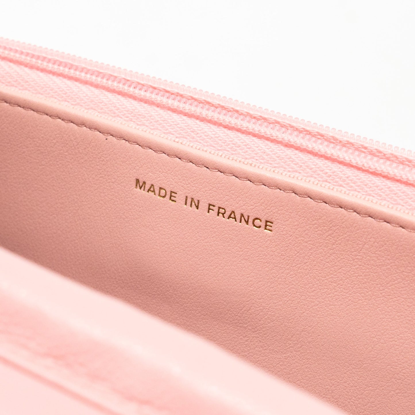 Chanel Classic Wallet on Chain Caviar Pink L (Microchip)