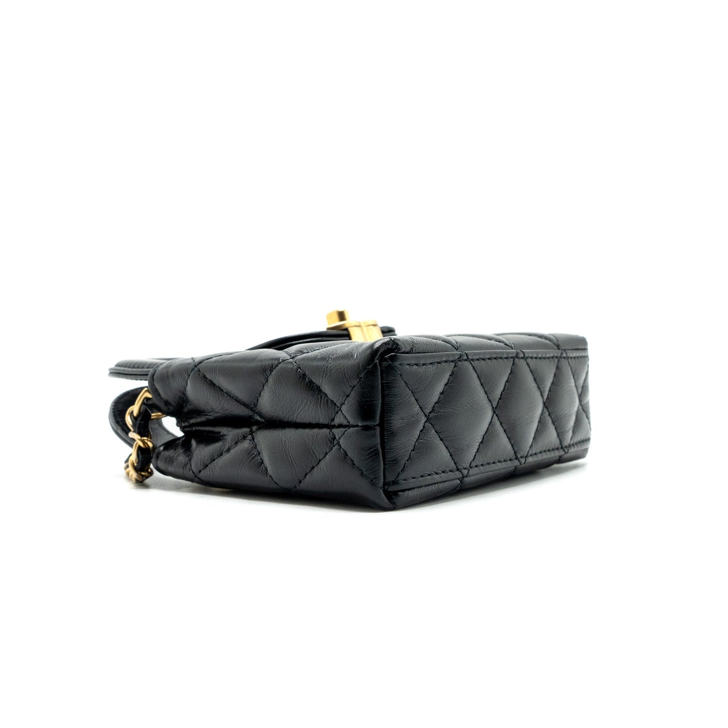 Chanel 23k Nano Shopping Tote Calfskin Black (microchip)