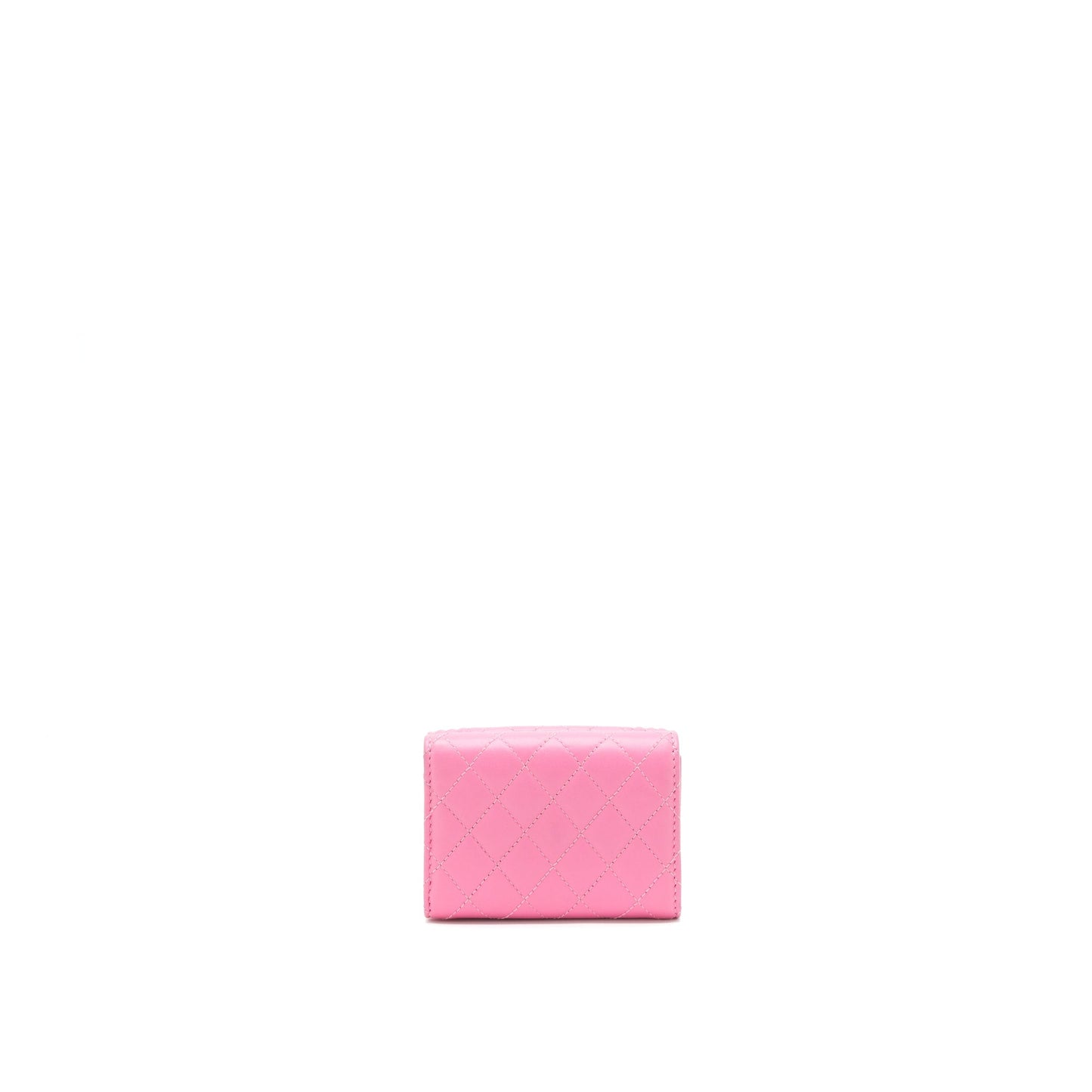 Chanel Boy Small Wallet Pink Brushed Lambskin