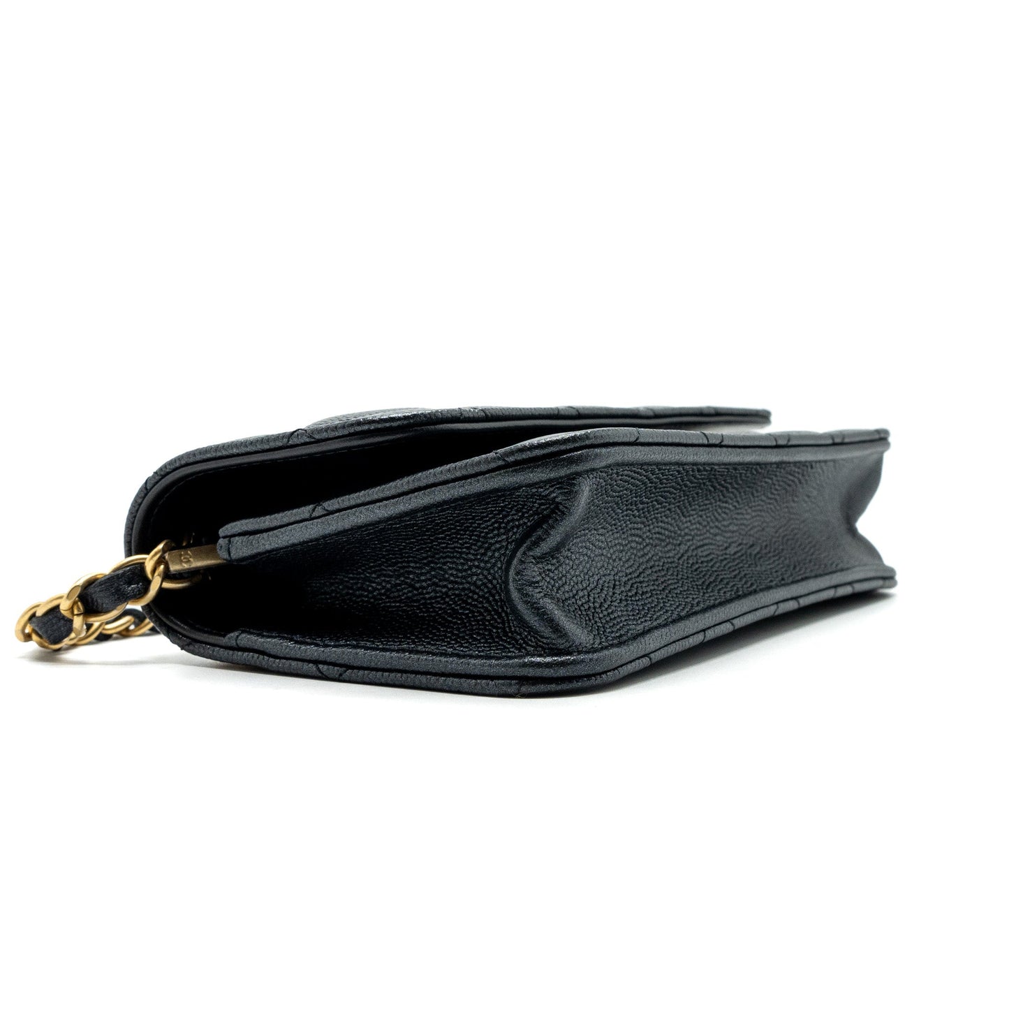 Chanel Mini Flap Bag With Adjustable Chains Caviar Black (microchip)