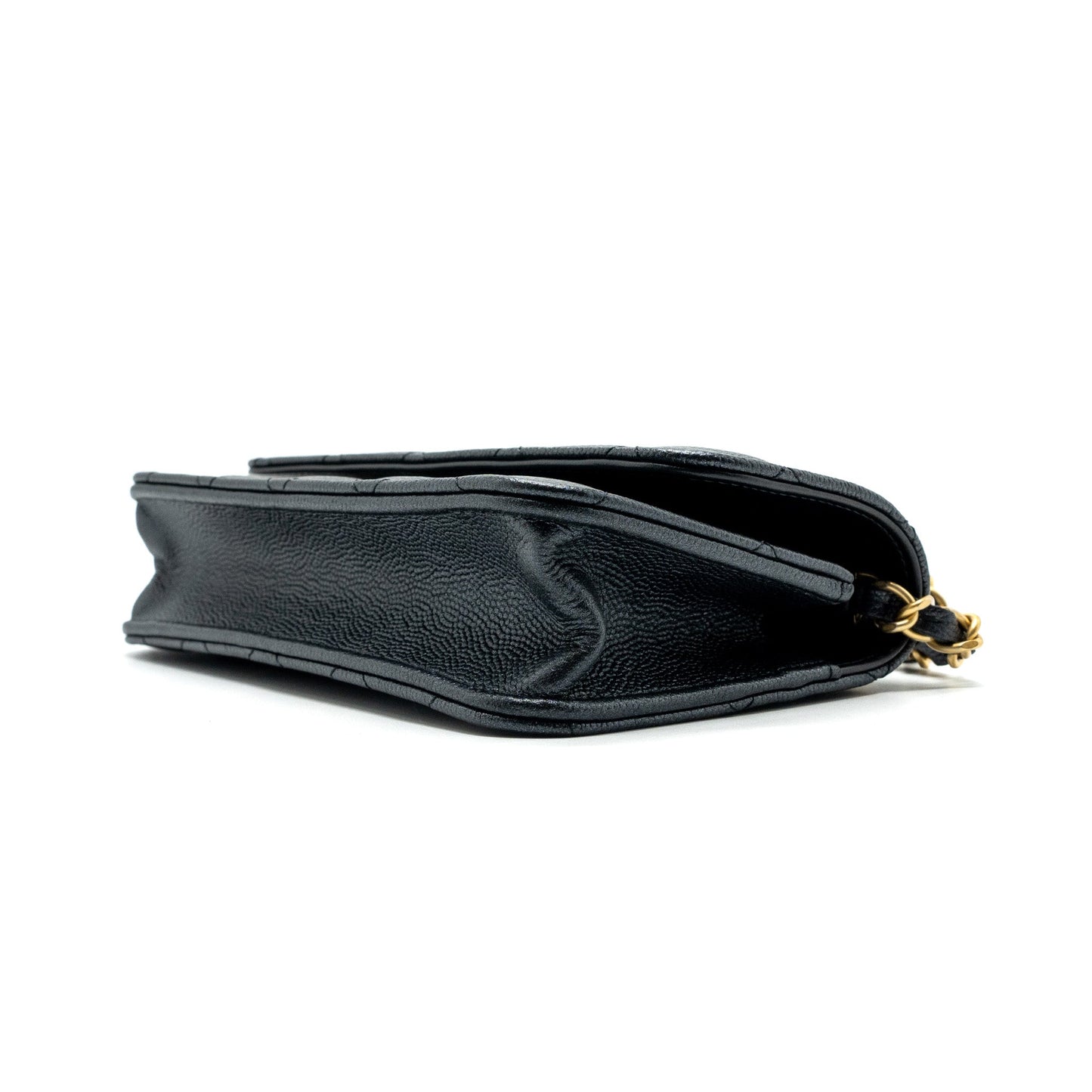 Chanel Mini Flap Bag With Adjustable Chains Caviar Black (microchip)