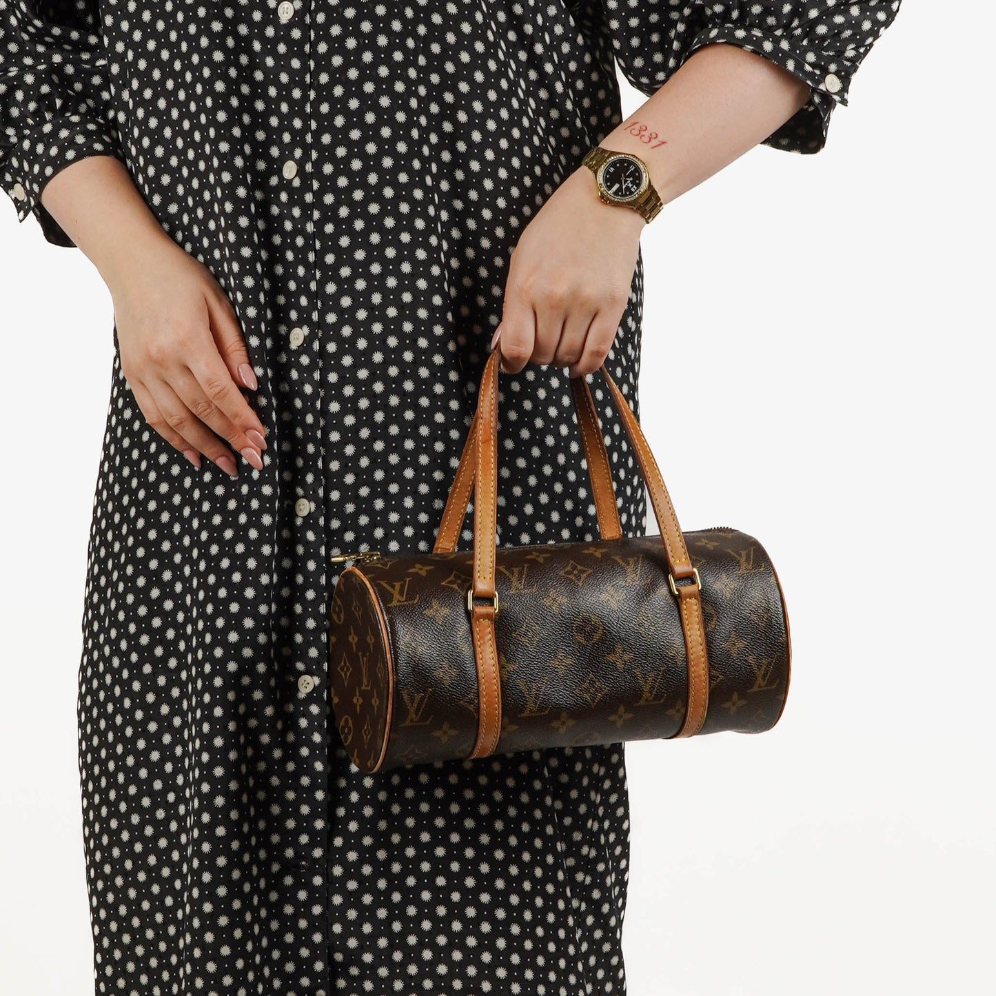 Louis Vuitton Papillon 25  Monogram Canvas Handbag
