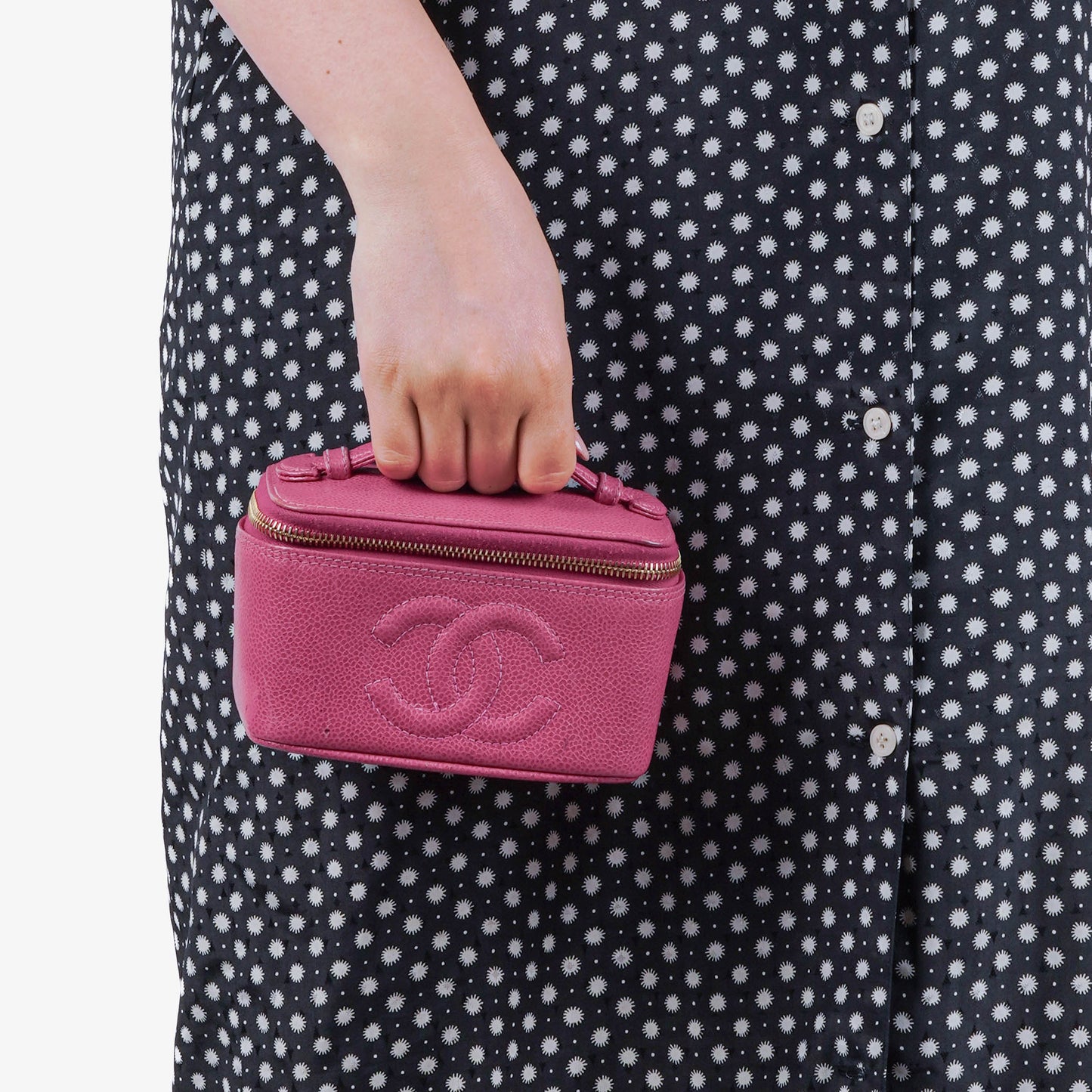 Chanel Caviar Leather Vanity Case