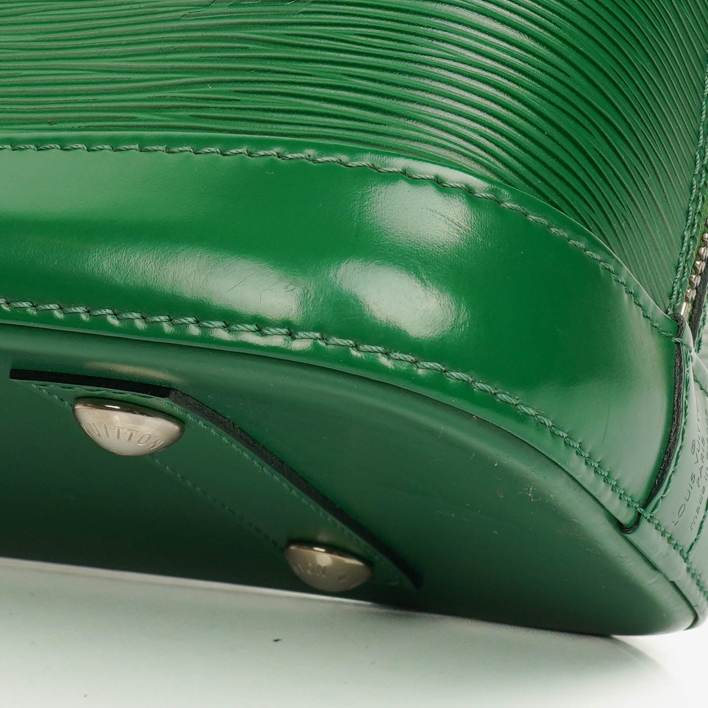 Louis Vuitton Green Epi Leather Alma PM Handbag
