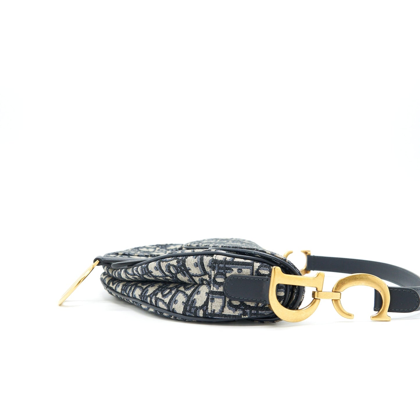 Dior Medium Saddle Purse Blue Oblique Jacquard
