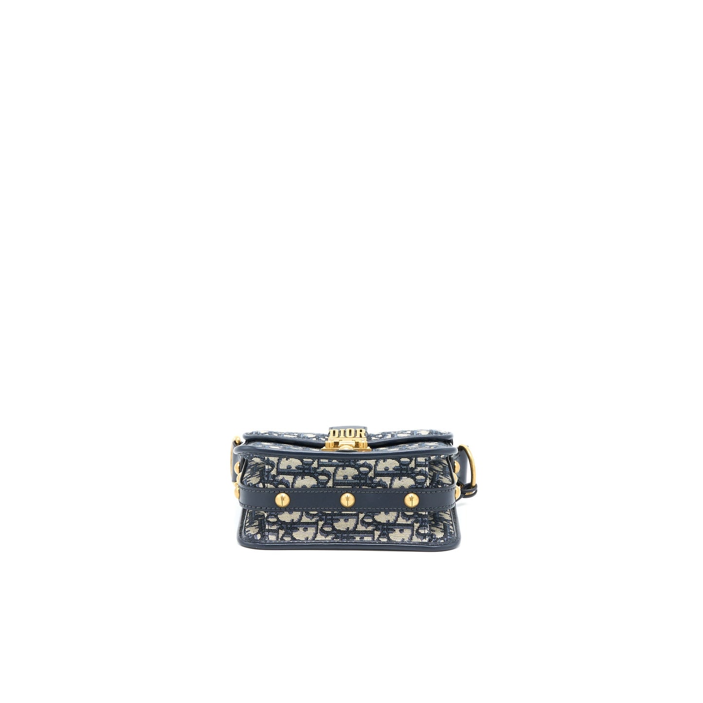 Dior Addict Vertical Messenger Purse Oblique Canvas Blue