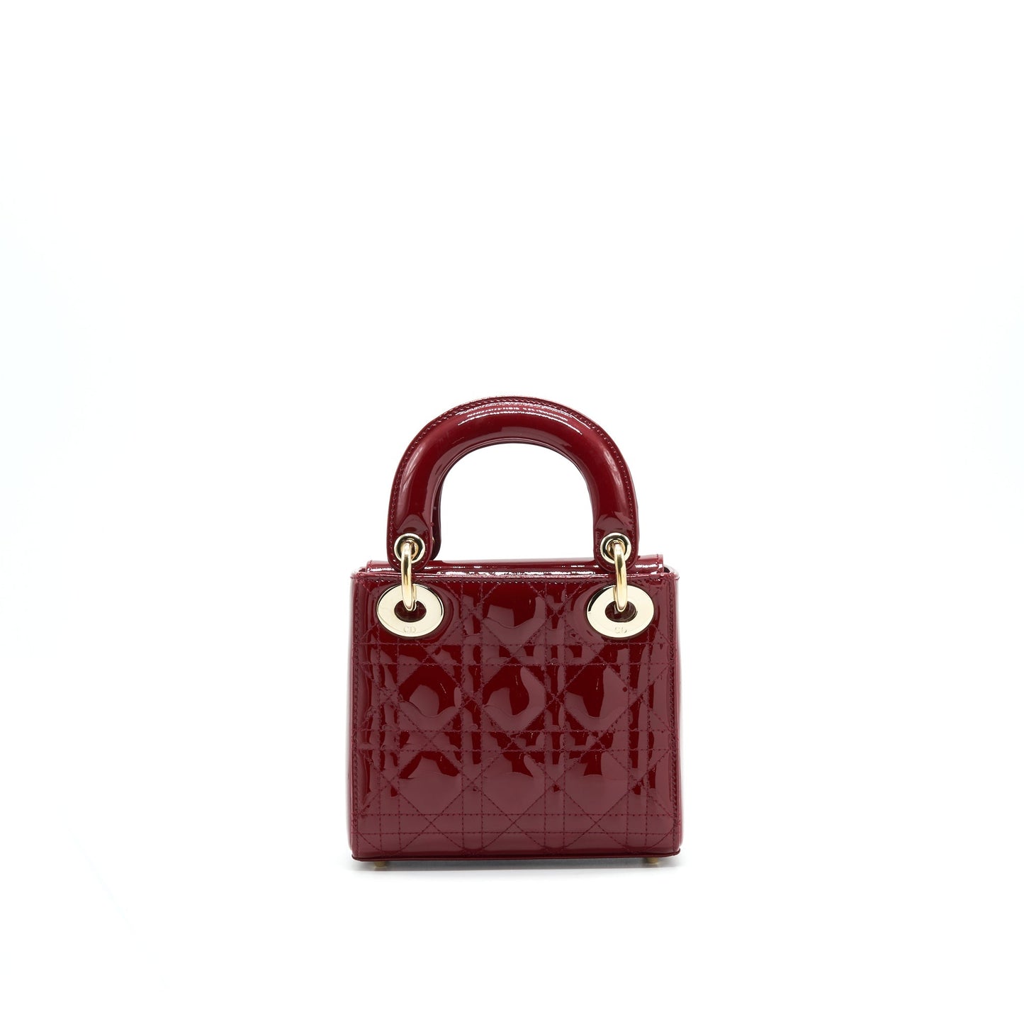 Dior Mini Lady Dior Patent leather Red with