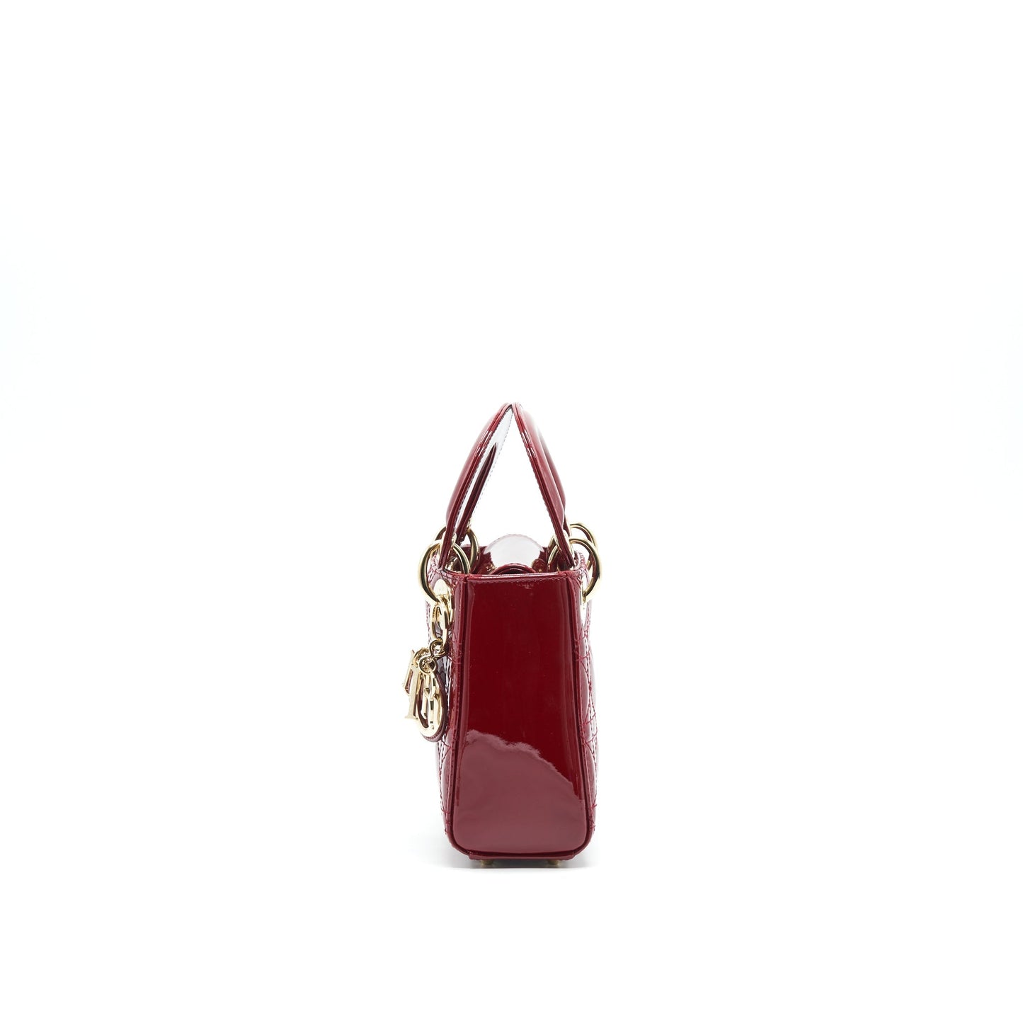 Dior Mini Lady Dior Patent leather Red with