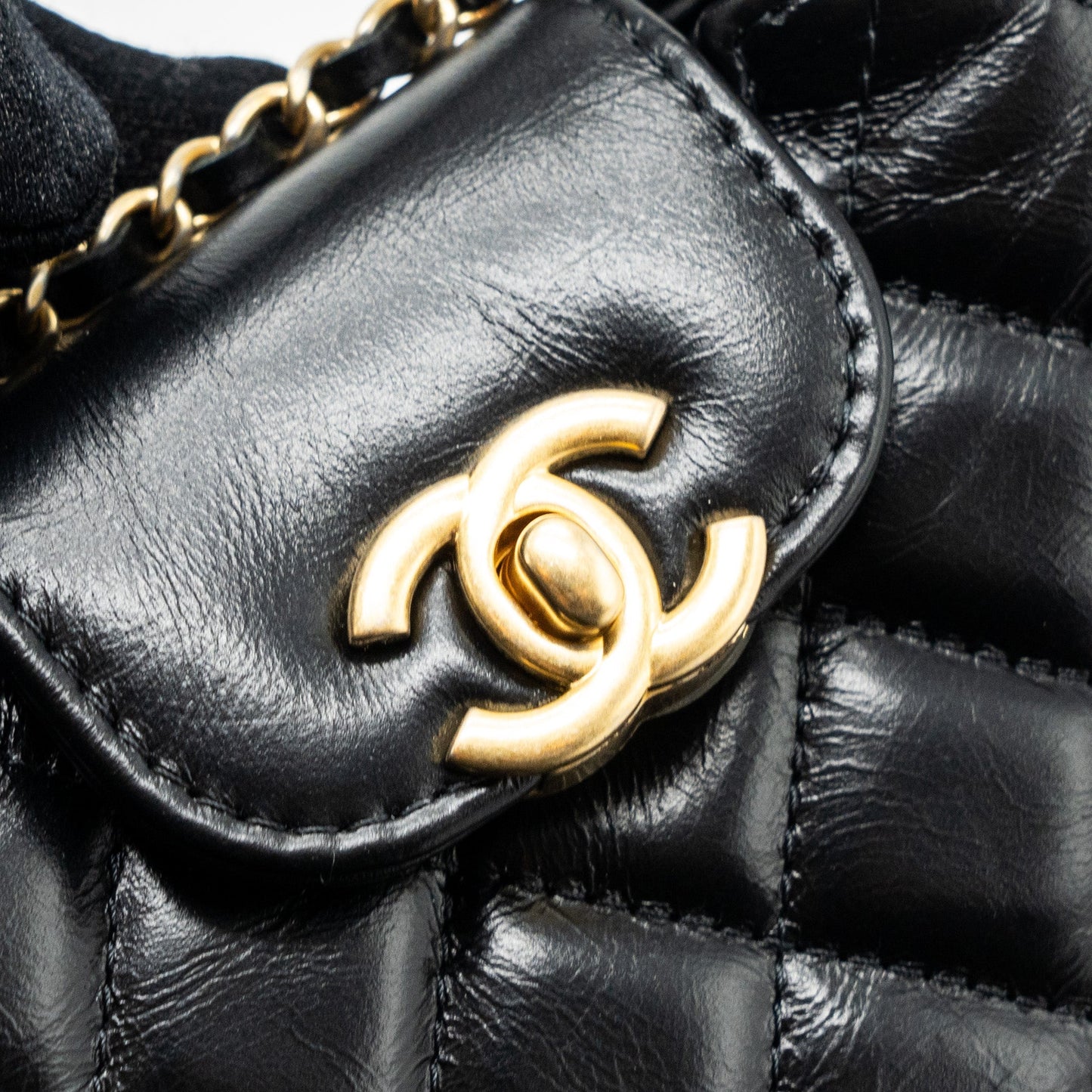 Chanel 23k Nano Shopping Tote Calfskin Black (microchip)