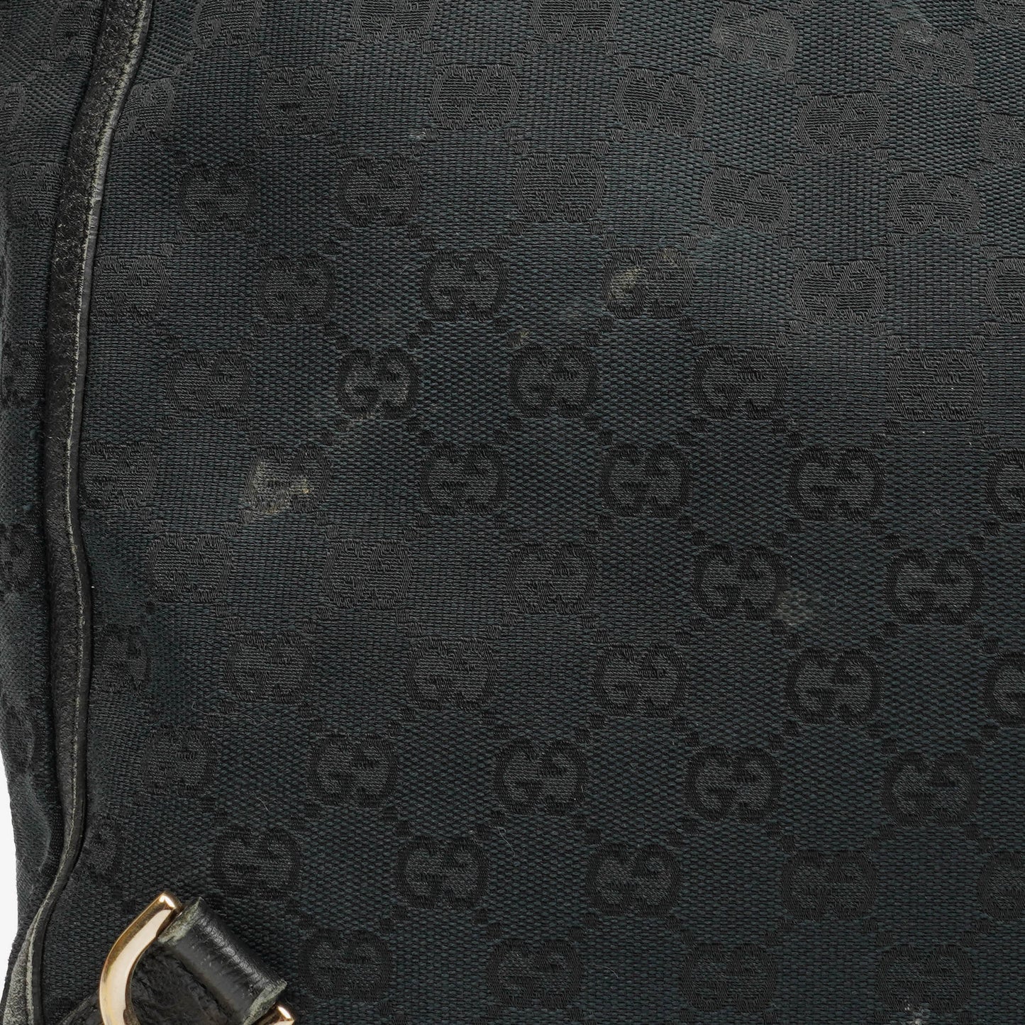 Gucc Monogram GG Canvas Black Abbey Tote Bag