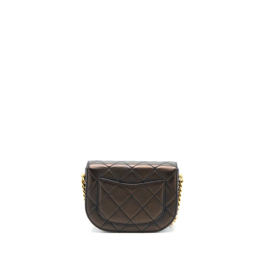 Chanel 21S Moon Messenger Bag Calfskin Black