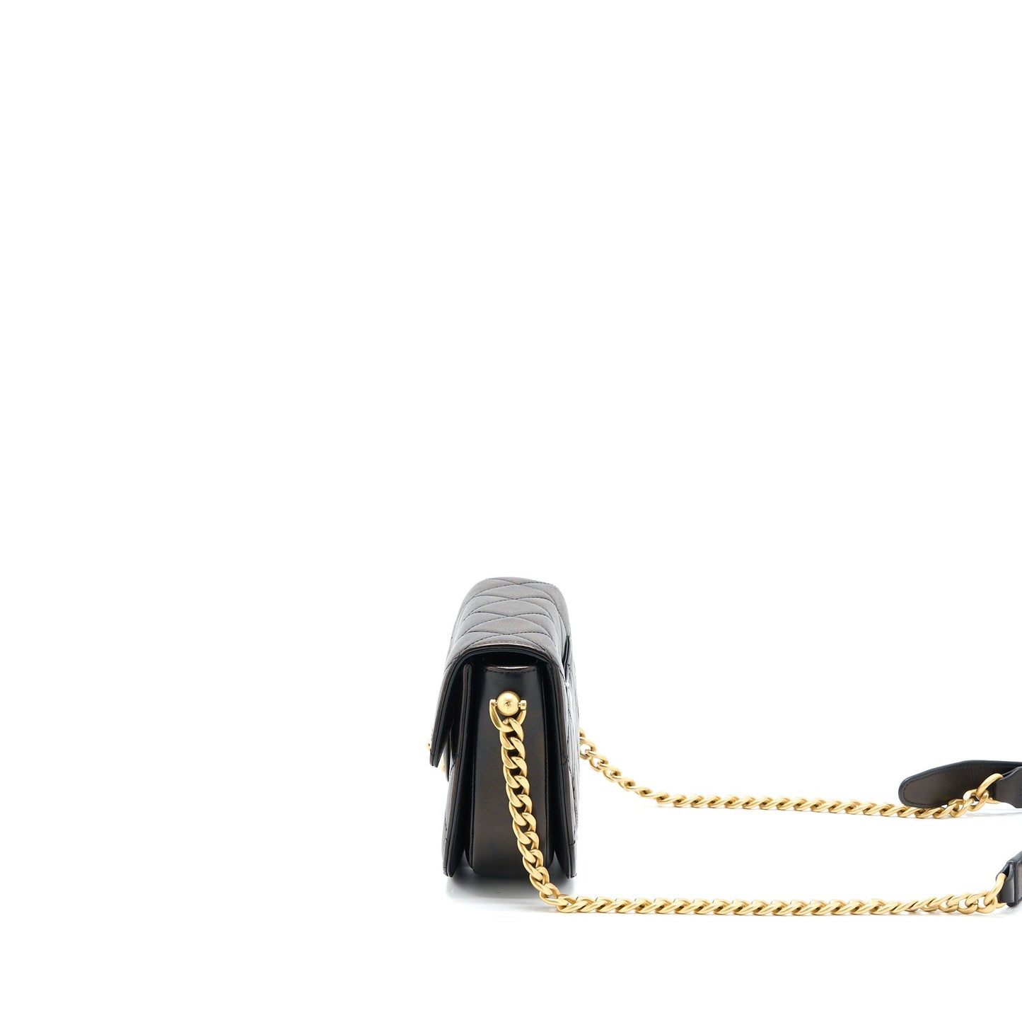 Chanel 21S Moon Messenger Bag Calfskin Black